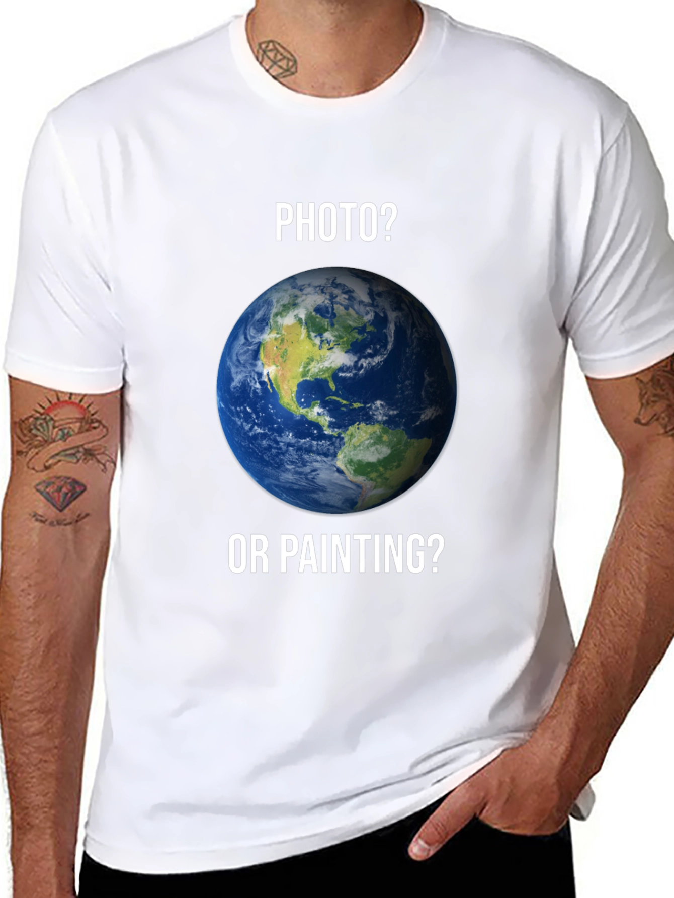 Photo or Painting Earth Graphic T-Shirt