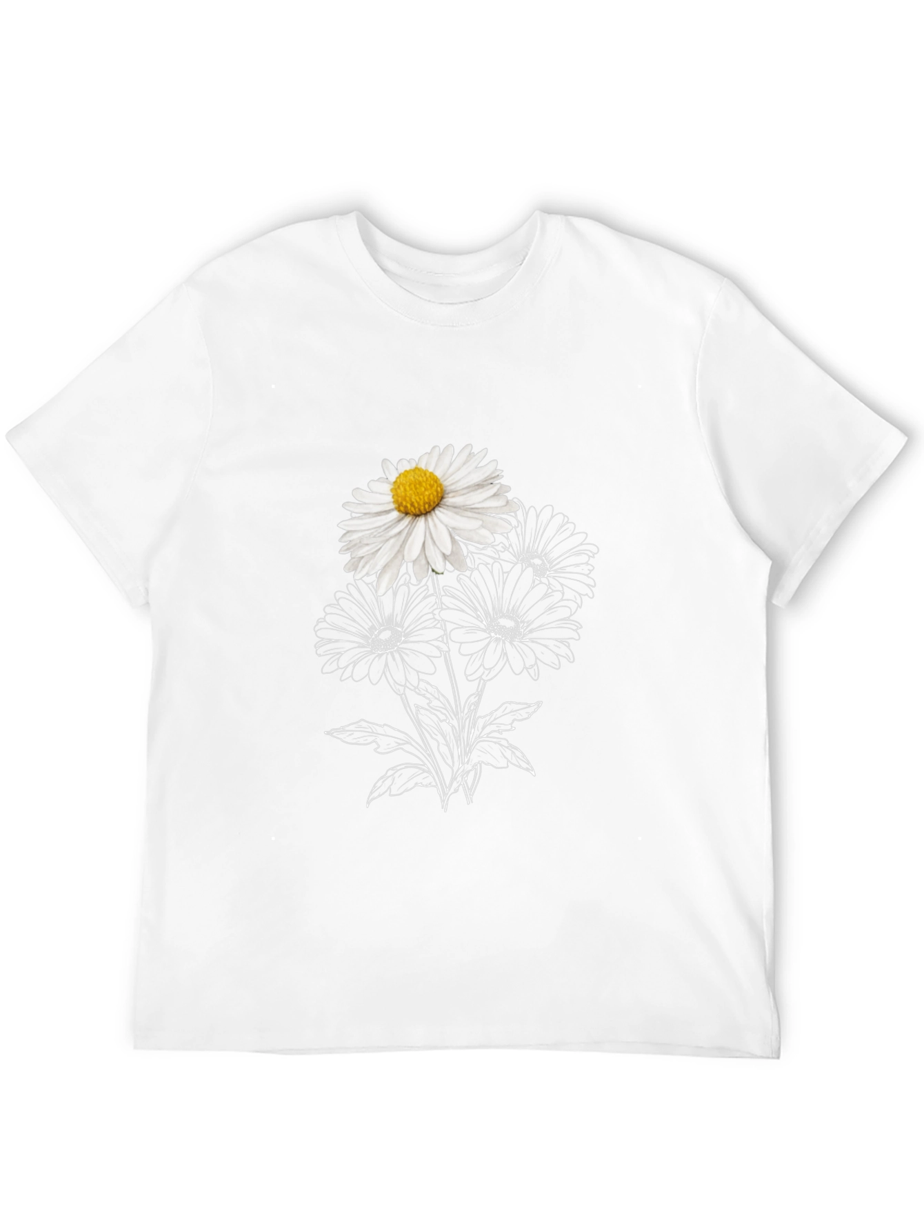 Daisy Graphic Black T-Shirt