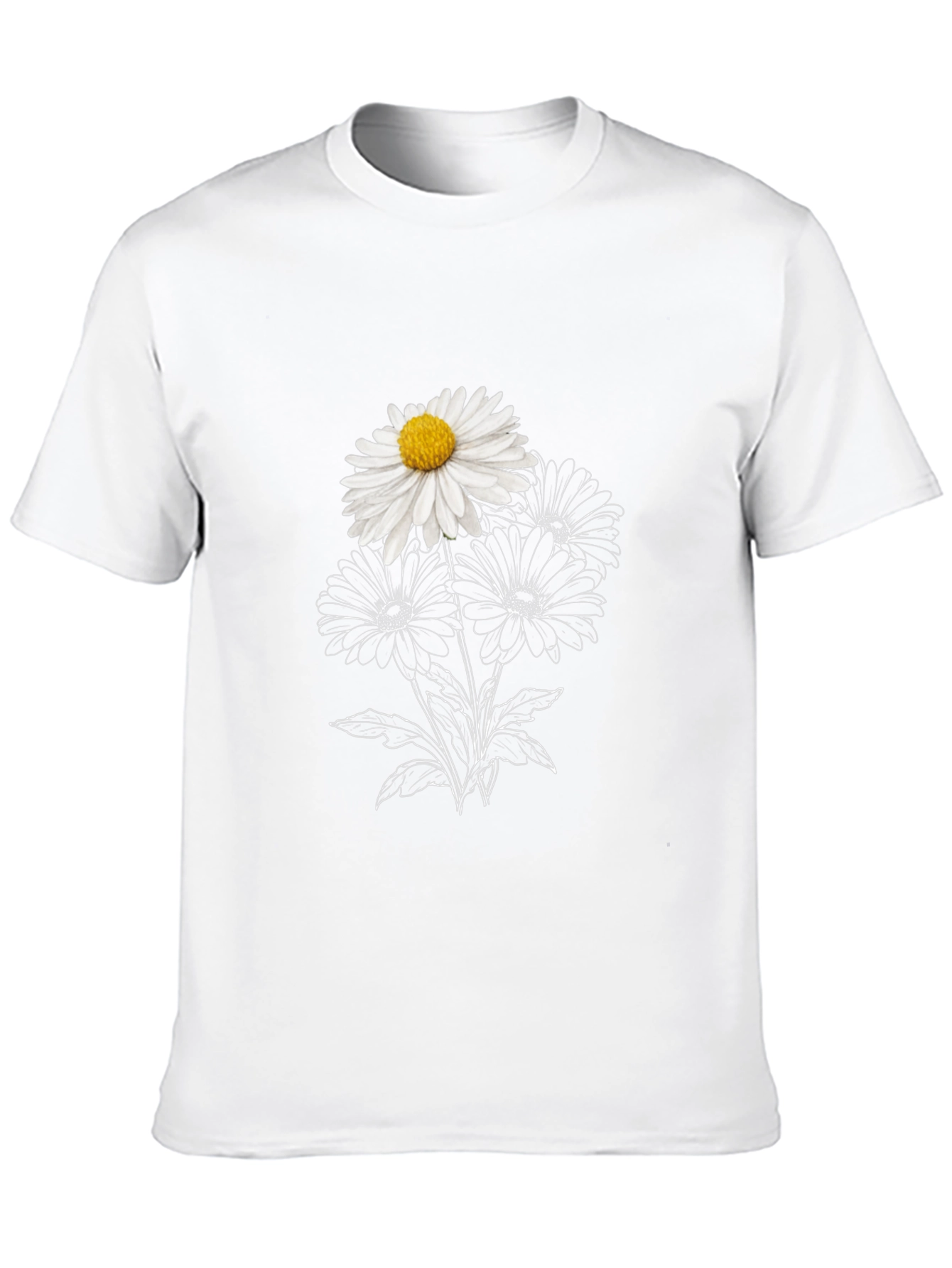 Daisy Graphic Black T-Shirt