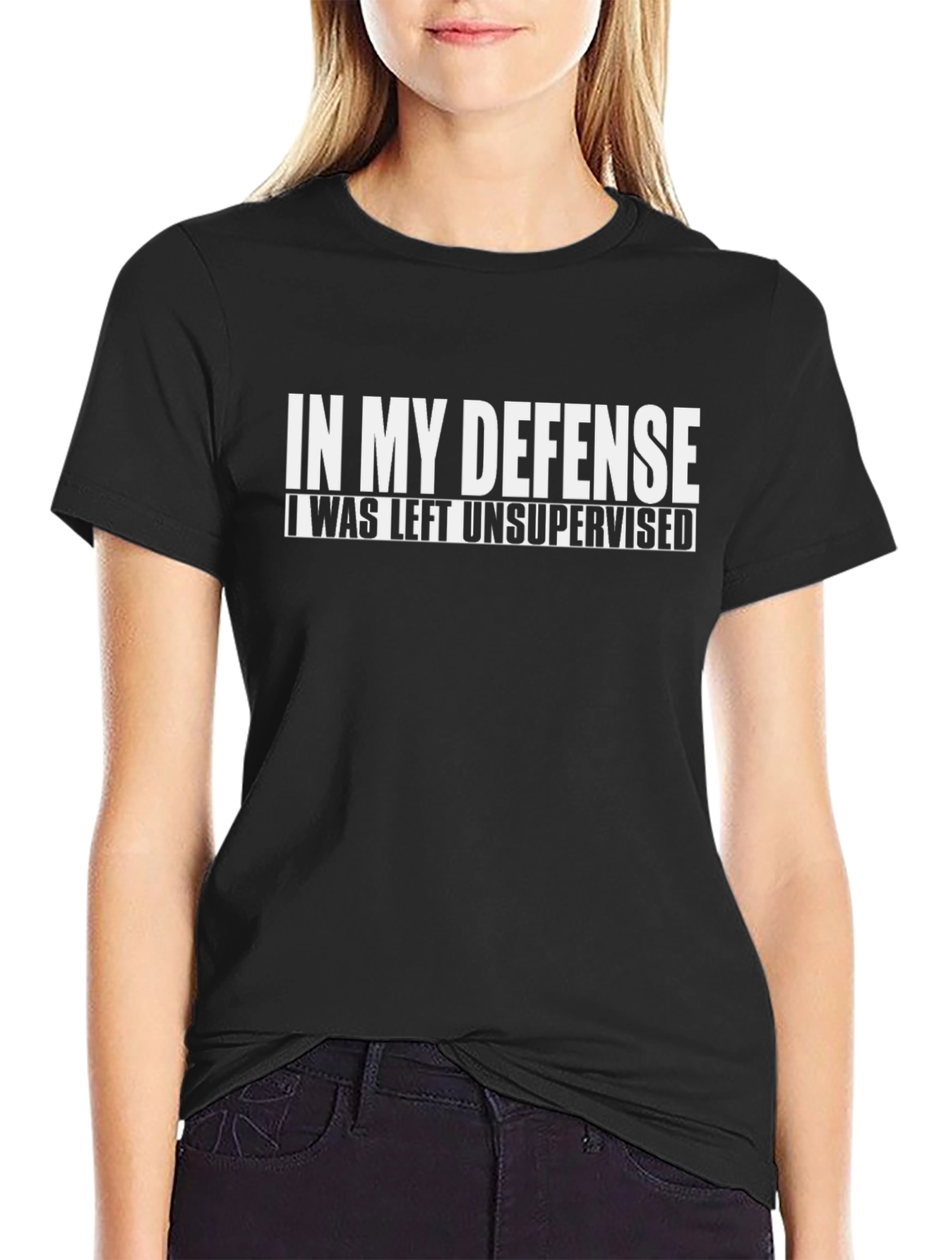In My Defense Unsupervised Black T-Shirt