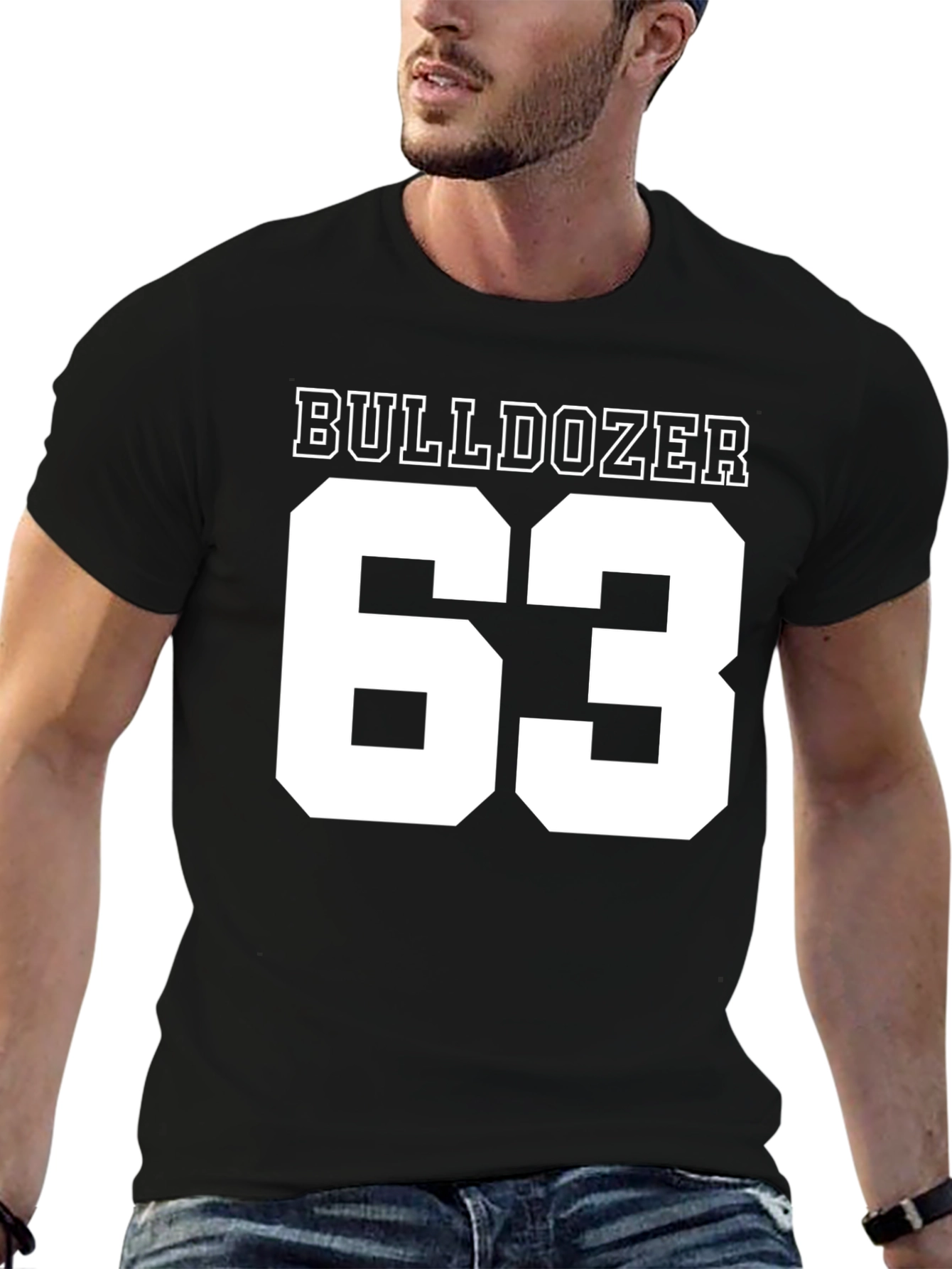 Bulldozer 63 Black T-Shirt