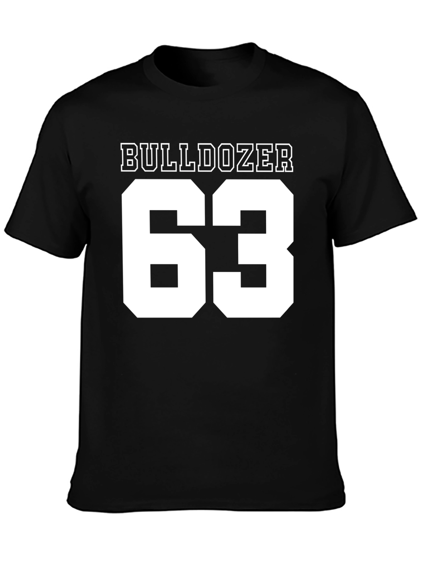 Bulldozer 63 Black T-Shirt