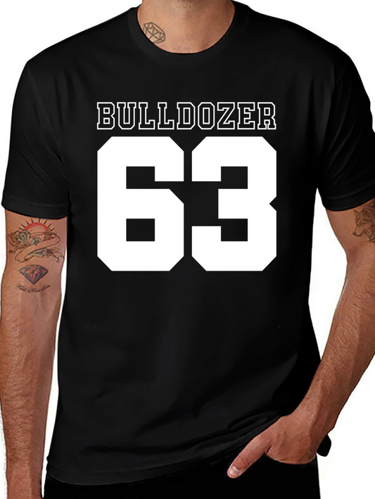 Bulldozer 63 Black T-Shirt