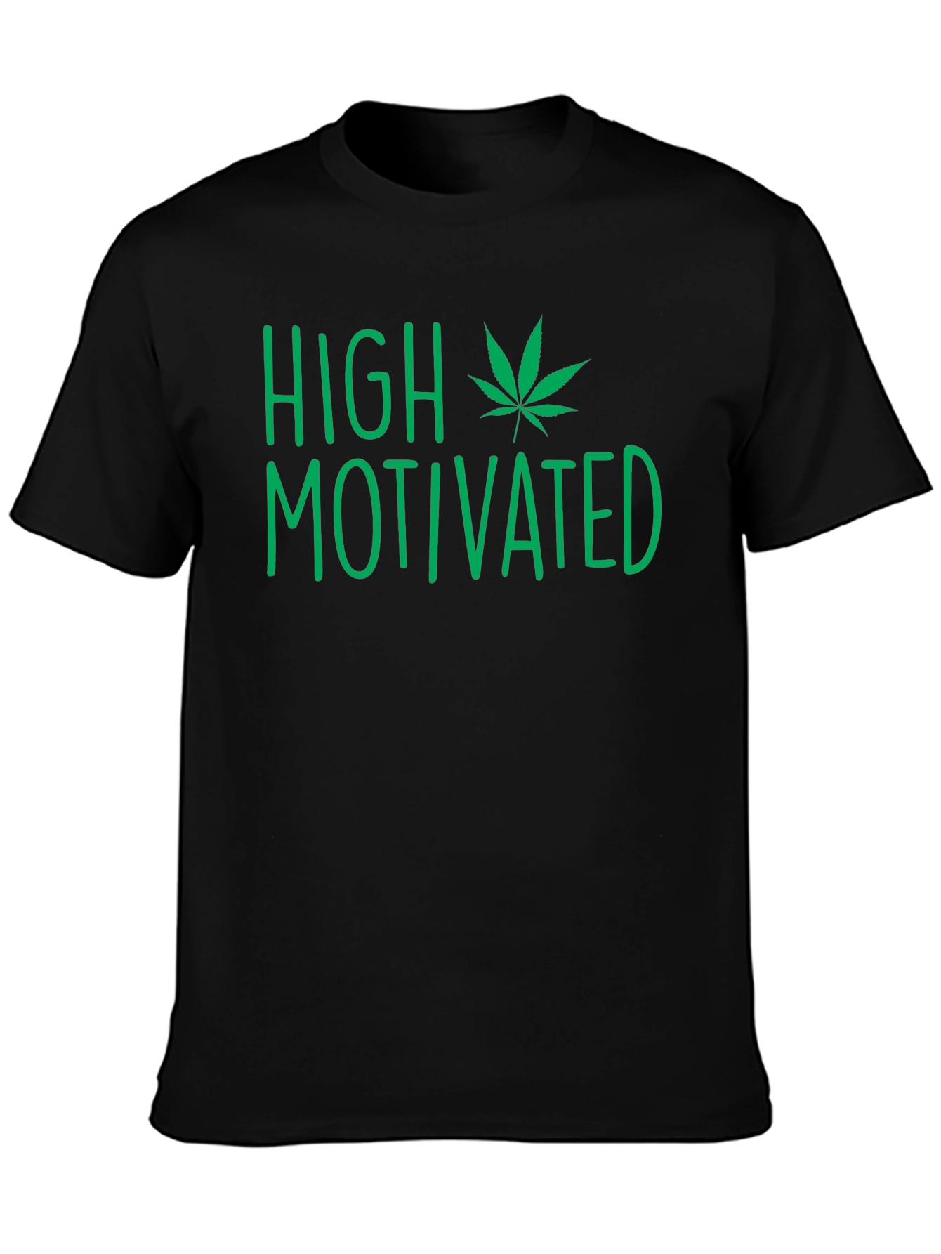High Motivated Graphic Tee - Black