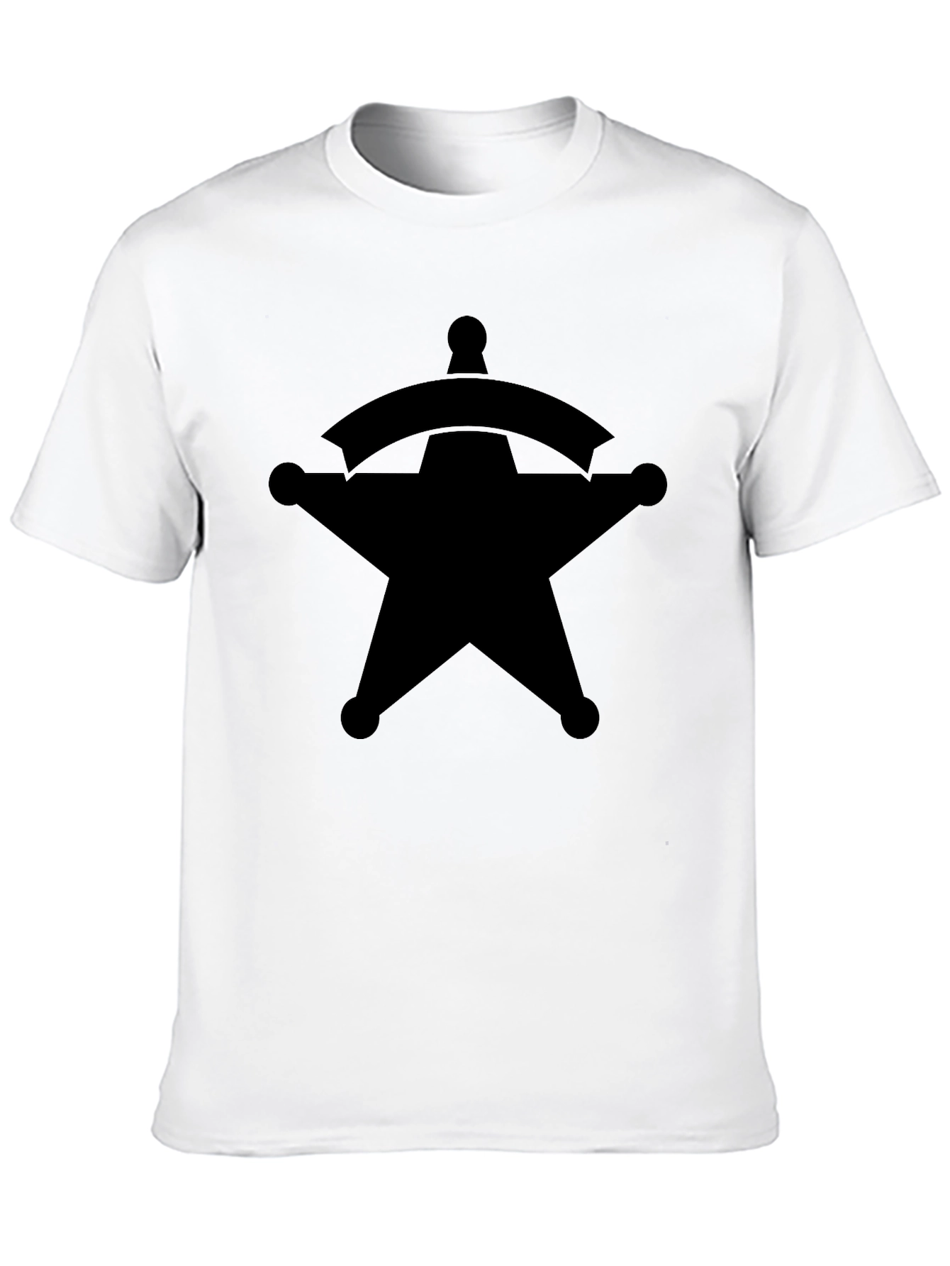 Sheriff Star Graphic Tee - Classic Western Style T-Shirt