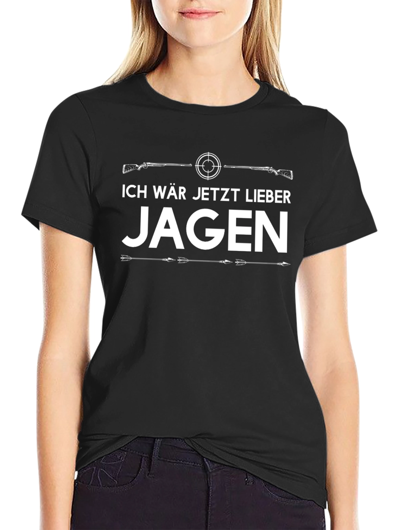 Ich Wär Jetzt Lieber Jagen T-Shirt - Hunting Design