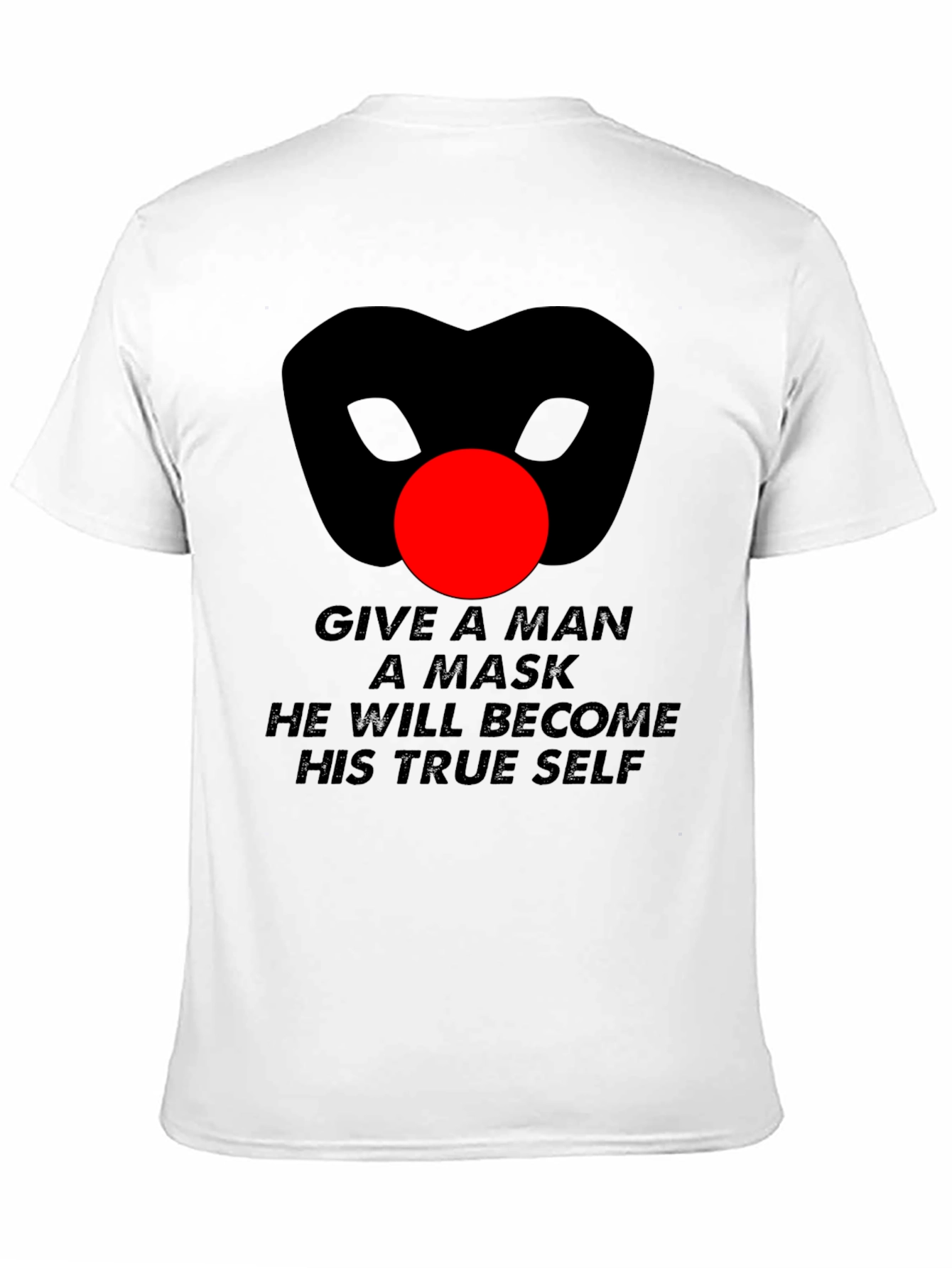 Mask Quote Graphic T-Shirt - Mens Black Tee