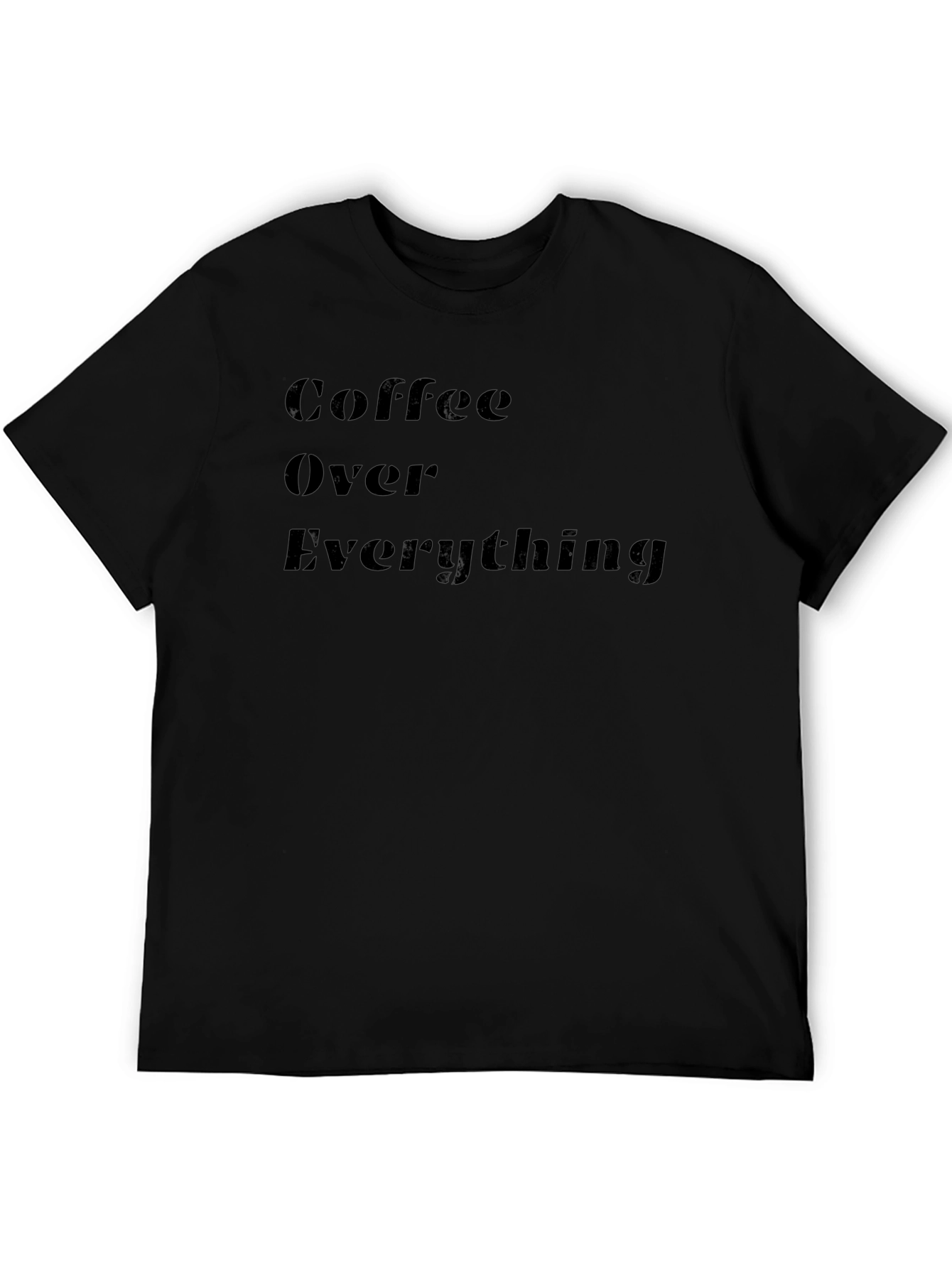 Coffee Over Everything Black Graphic Tee