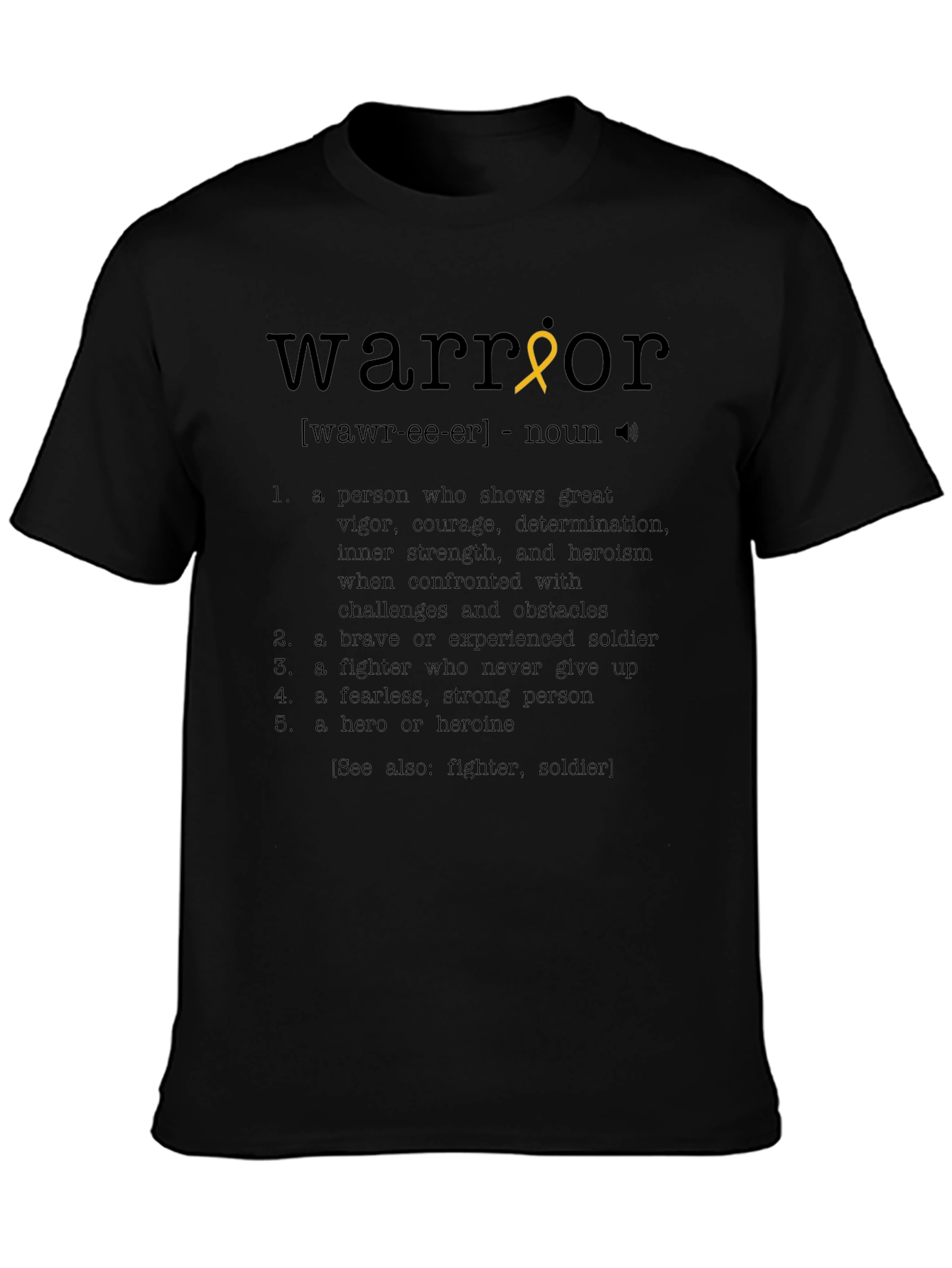 Warrior Definition Graphic T-Shirt