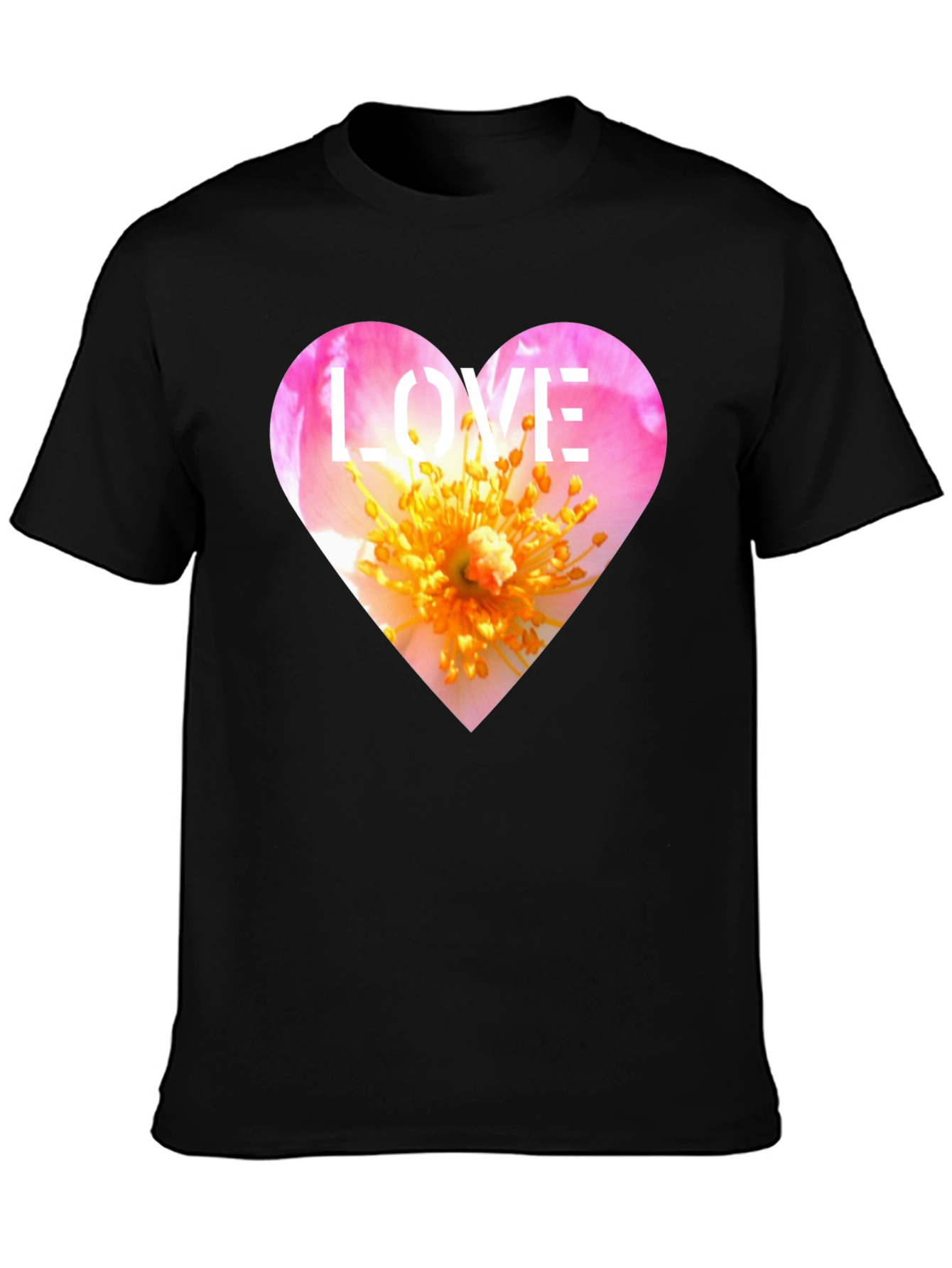 Love Heart Floral T-Shirt - Stylish Graphic Tee