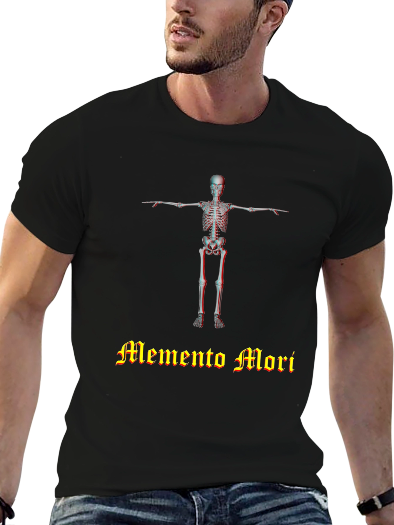Memento Mori Skeleton Graphic T-Shirt - Unisex