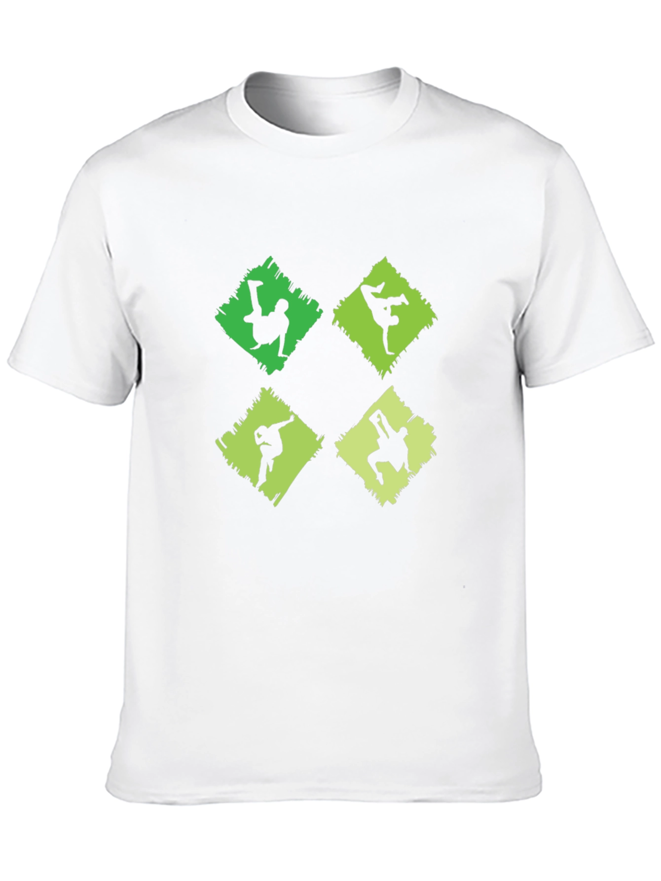 Black T-Shirt with Breakdance Graphic