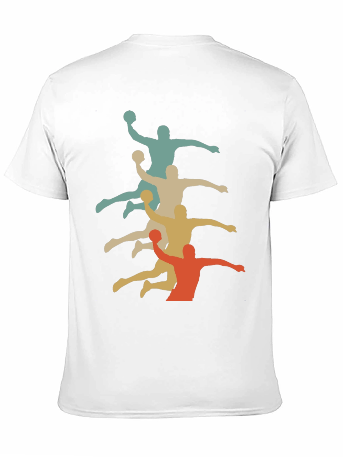 Retro Handball Player Graphic T-Shirt