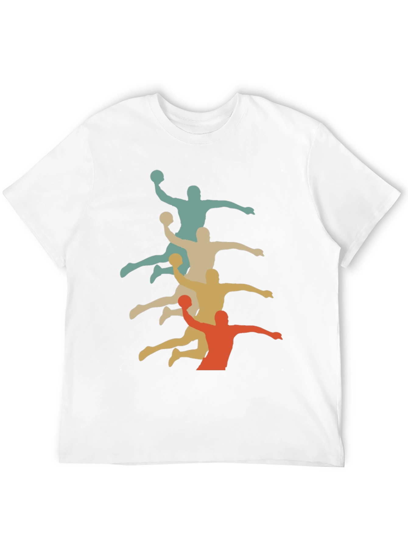Retro Handball Player Graphic T-Shirt