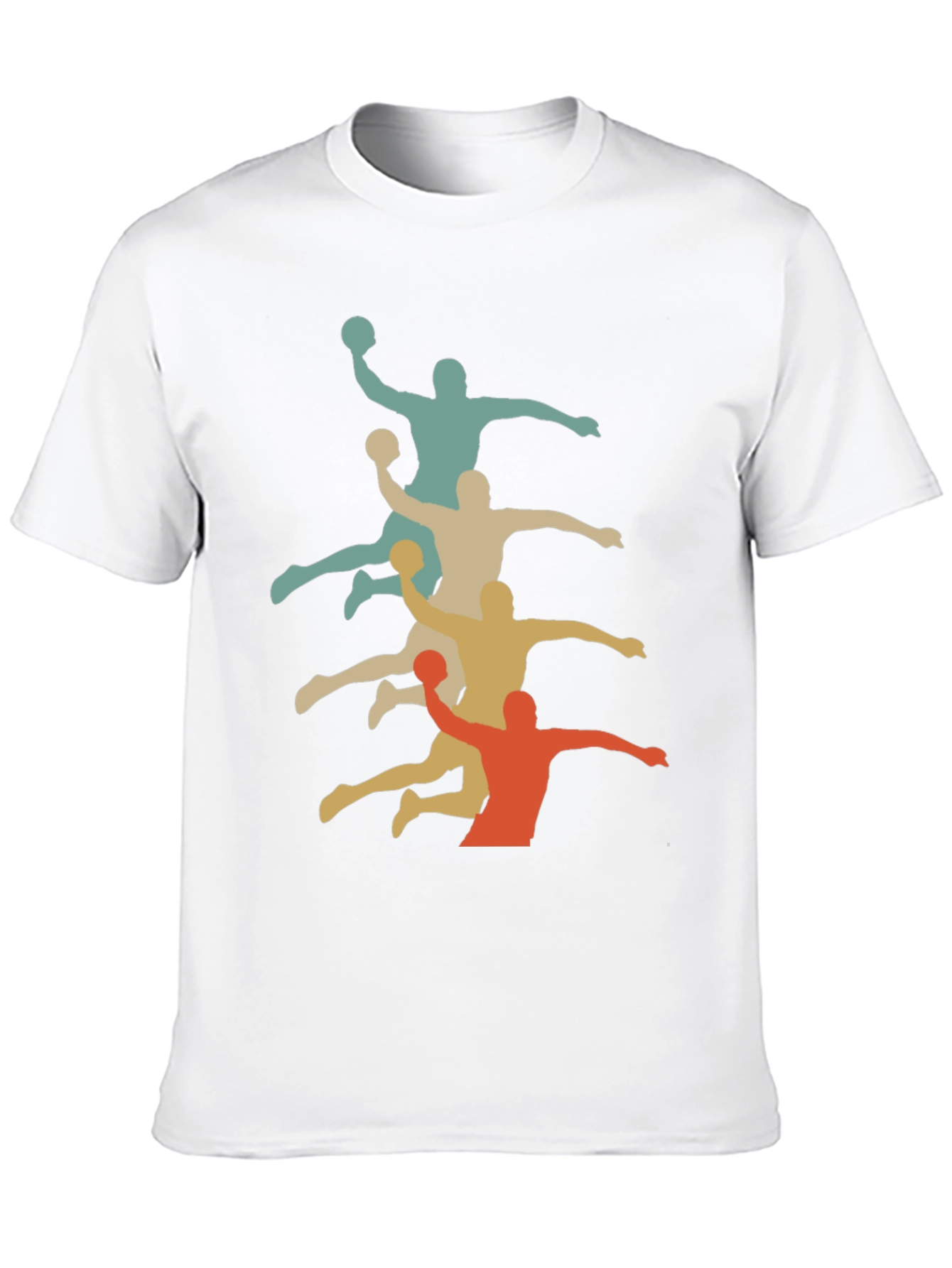 Retro Handball Player Graphic T-Shirt