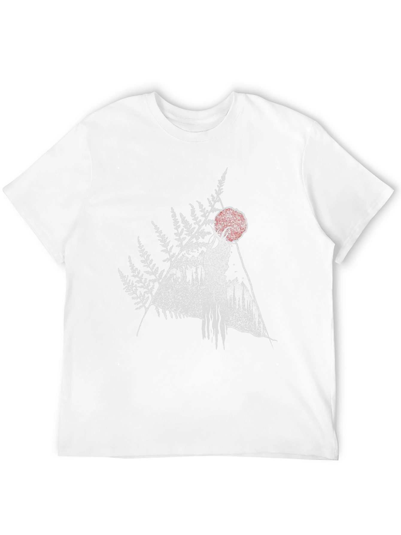 Nature Spirit Graphic Tee - Black Cotton Blend Shirt