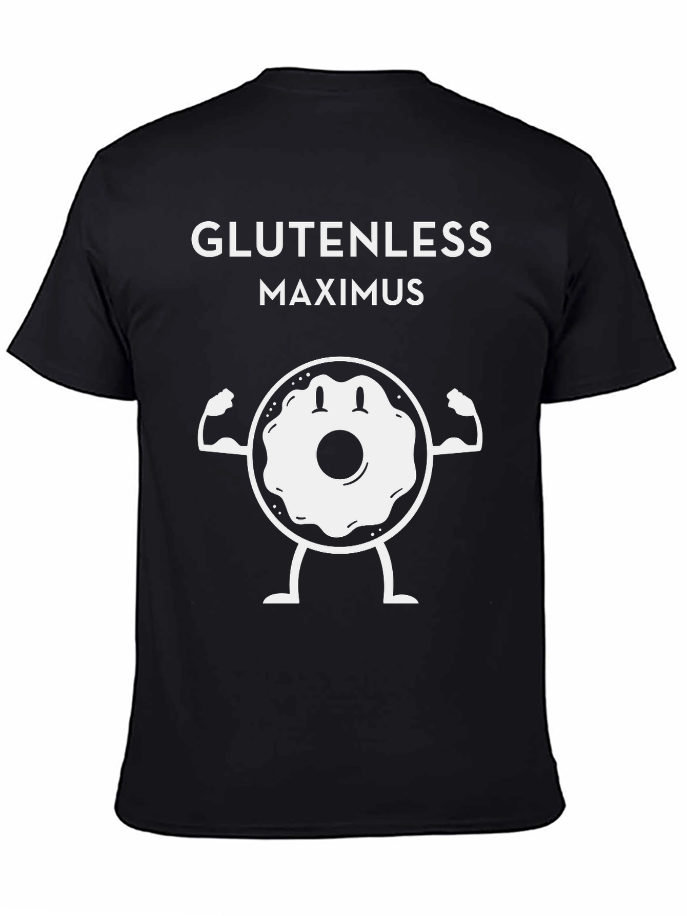 Glutenless Maximus T-Shirt - Funny Donut Gym Tee