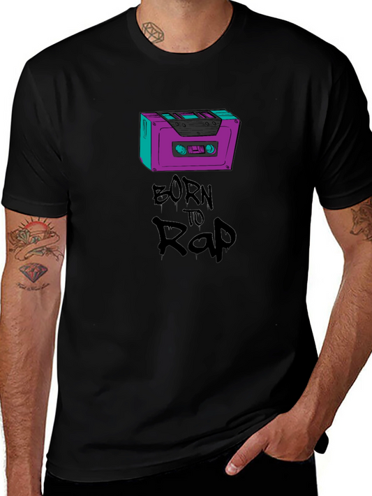 Born To Rap Cassette Tape Graphic Tee