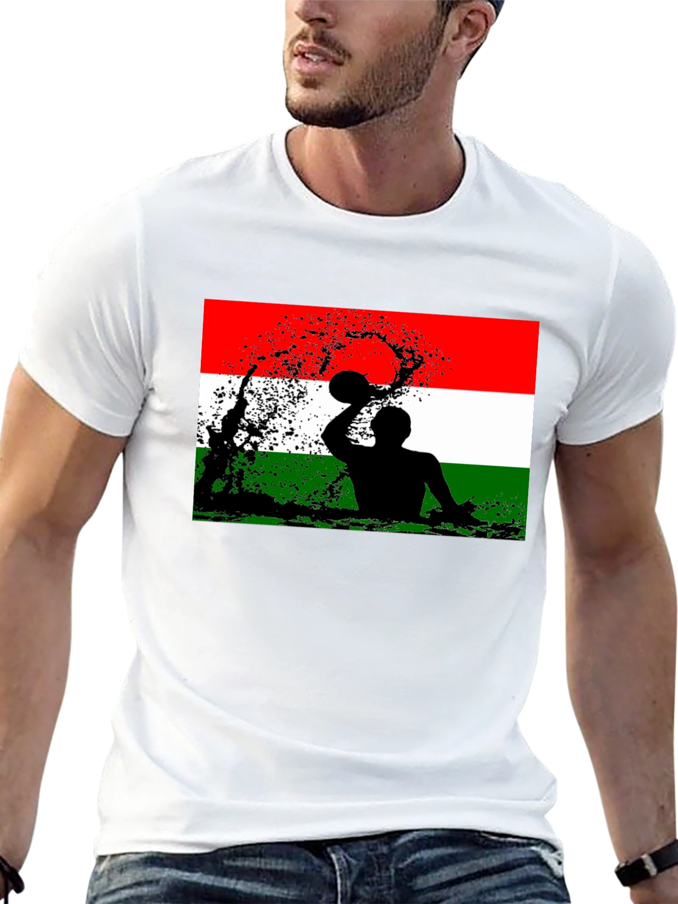 Hungary Water Polo T-Shirt - Black