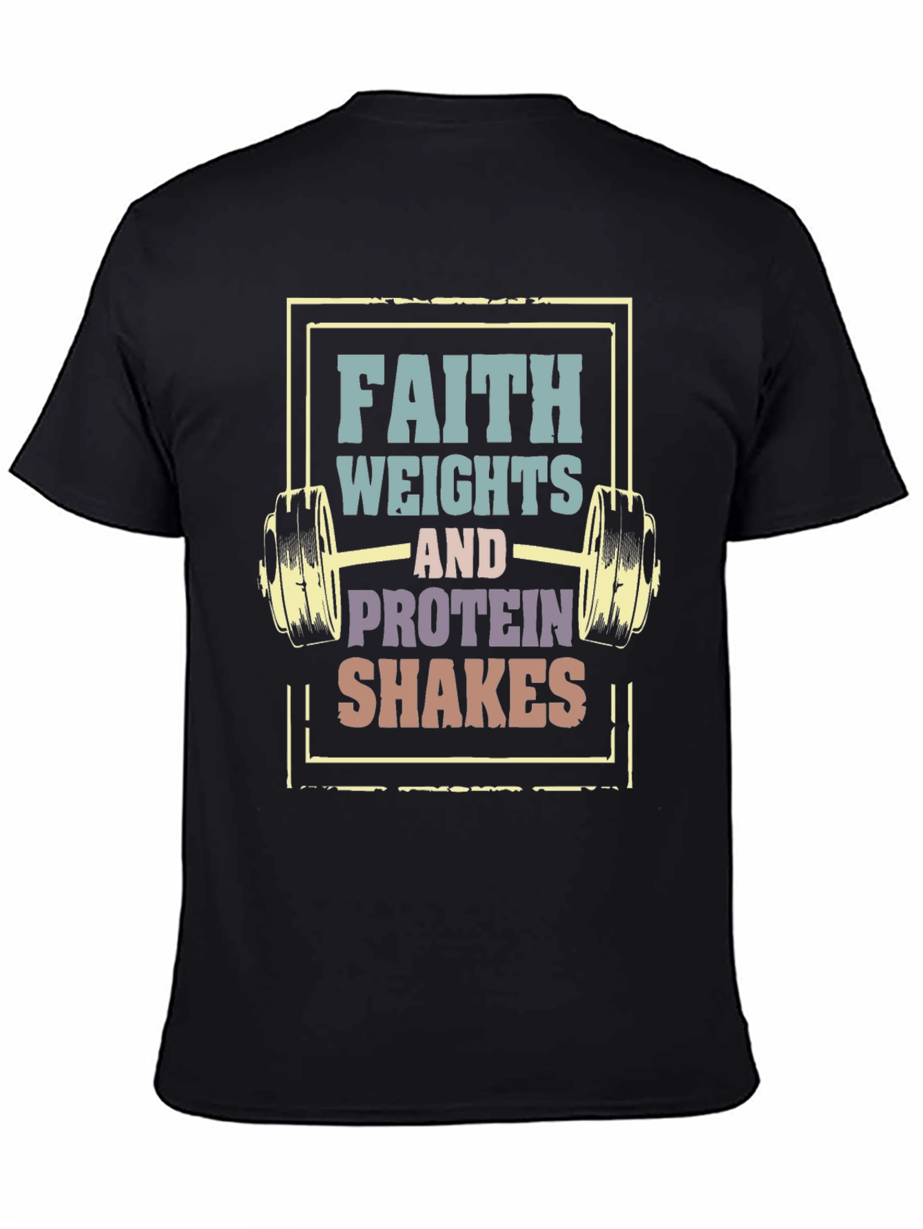 Faith Weights Protein Shakes Graphic Tee