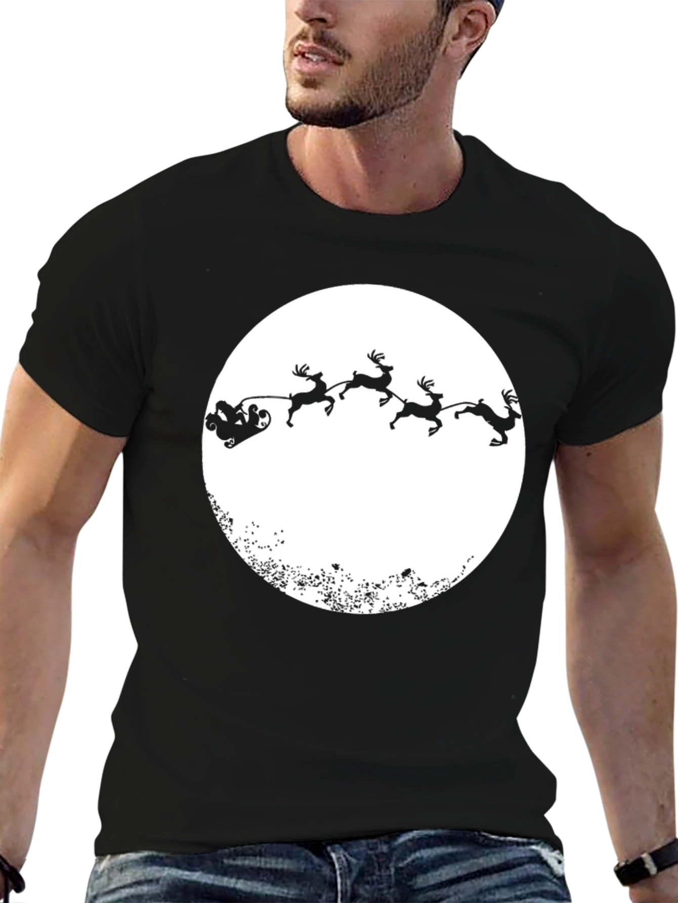 Santas Sleigh T-Shirt - Holiday Tee