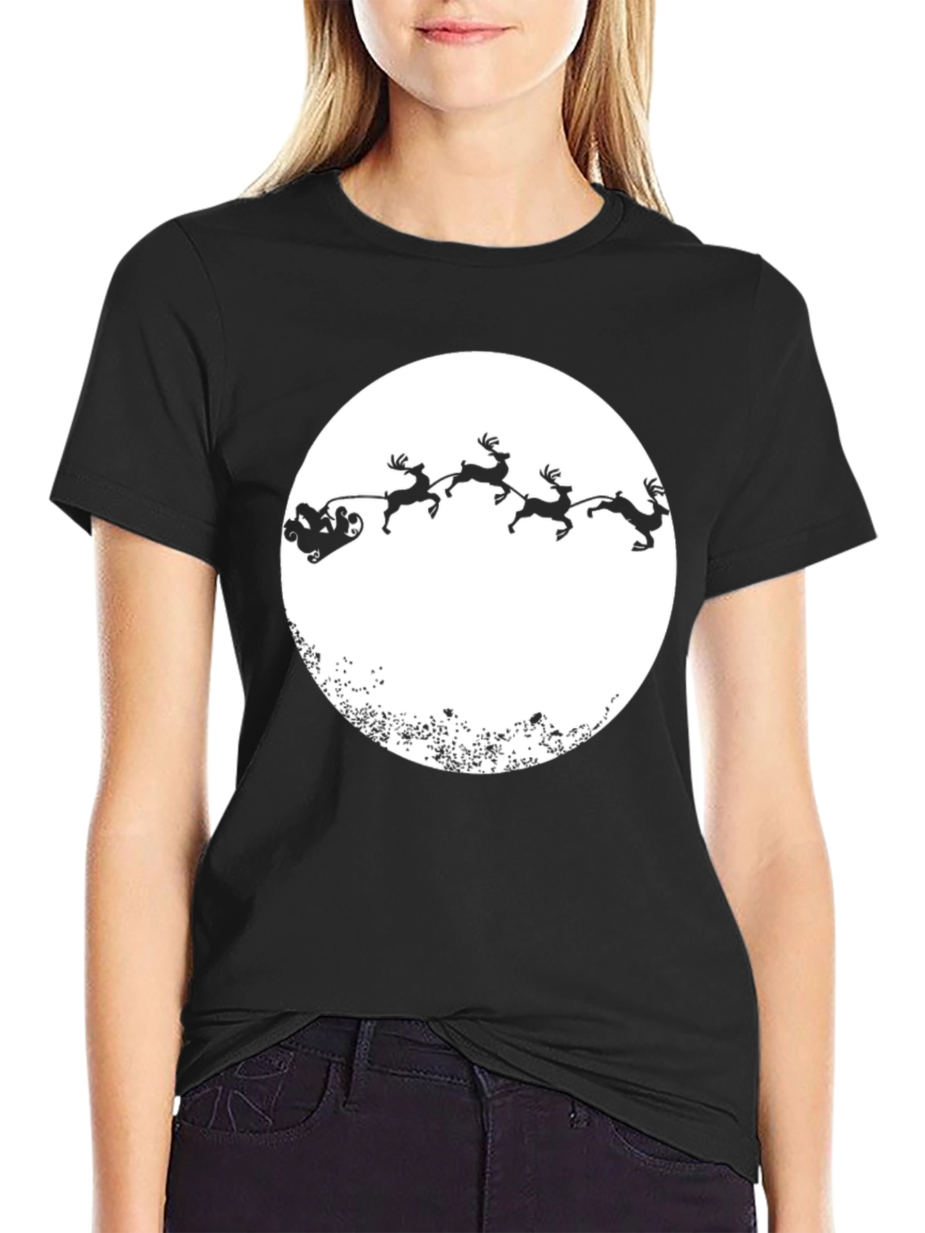 Santas Sleigh T-Shirt - Holiday Tee