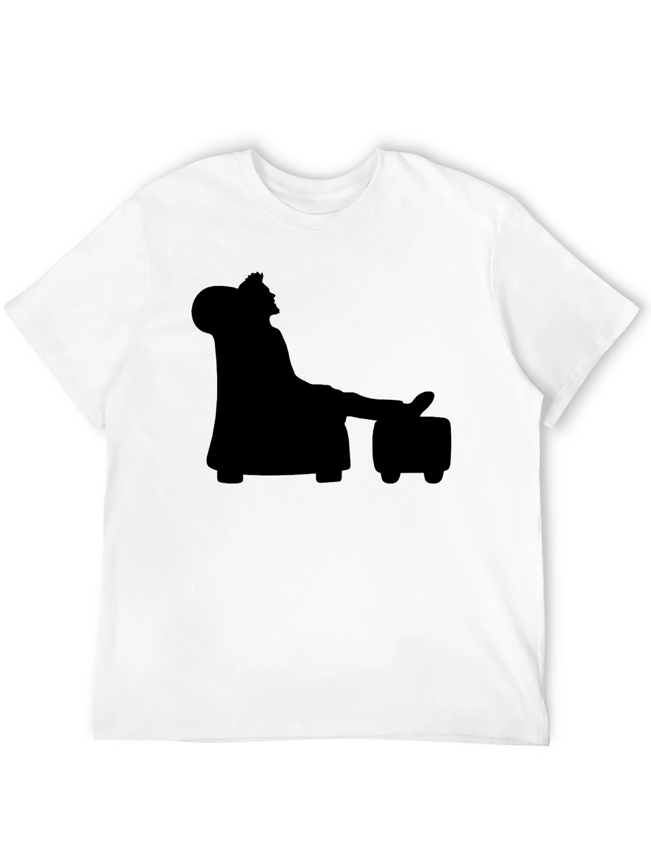 Silhouette King Relaxing on a Throne T-Shirt