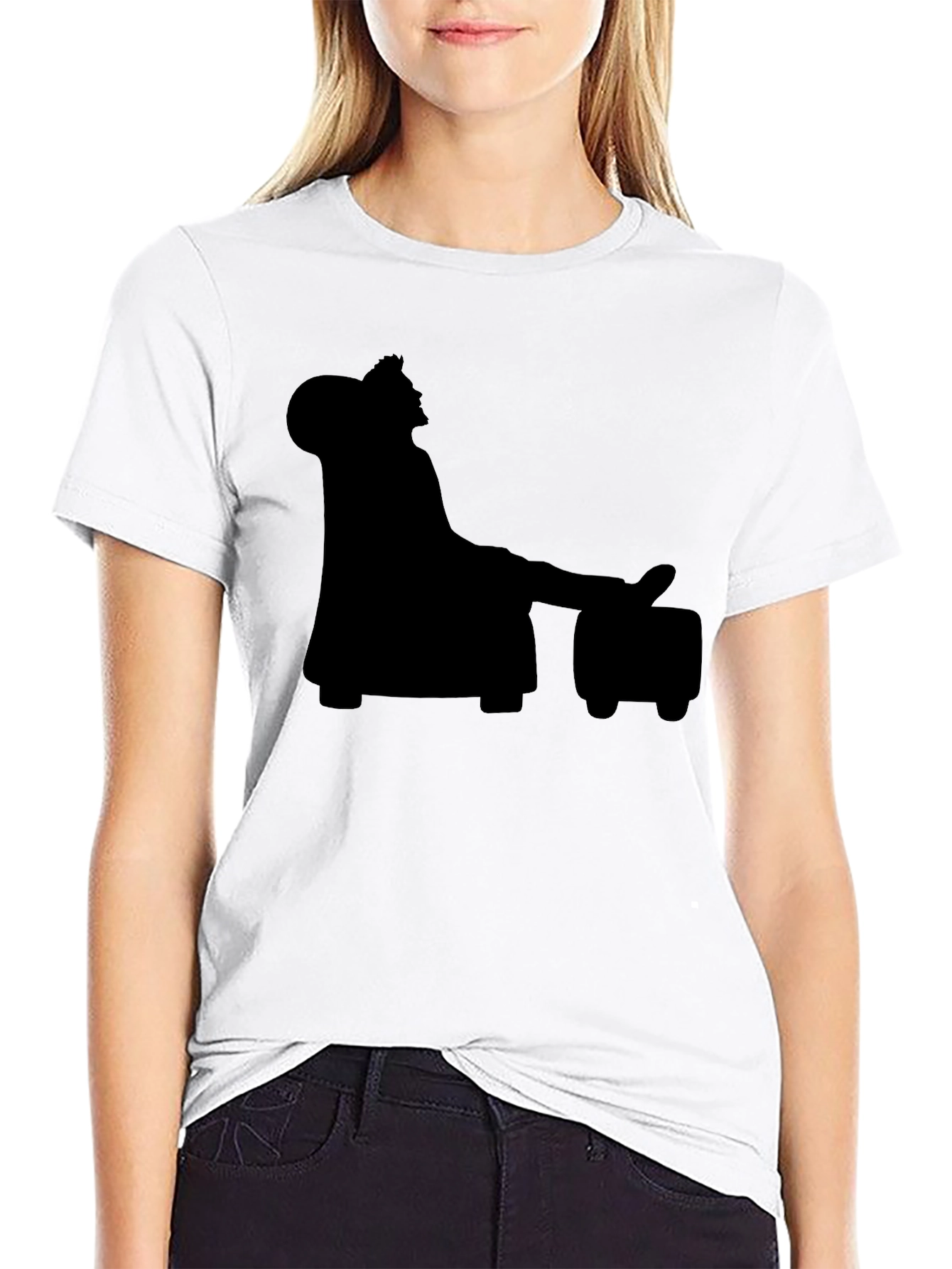 Silhouette King Relaxing on a Throne T-Shirt
