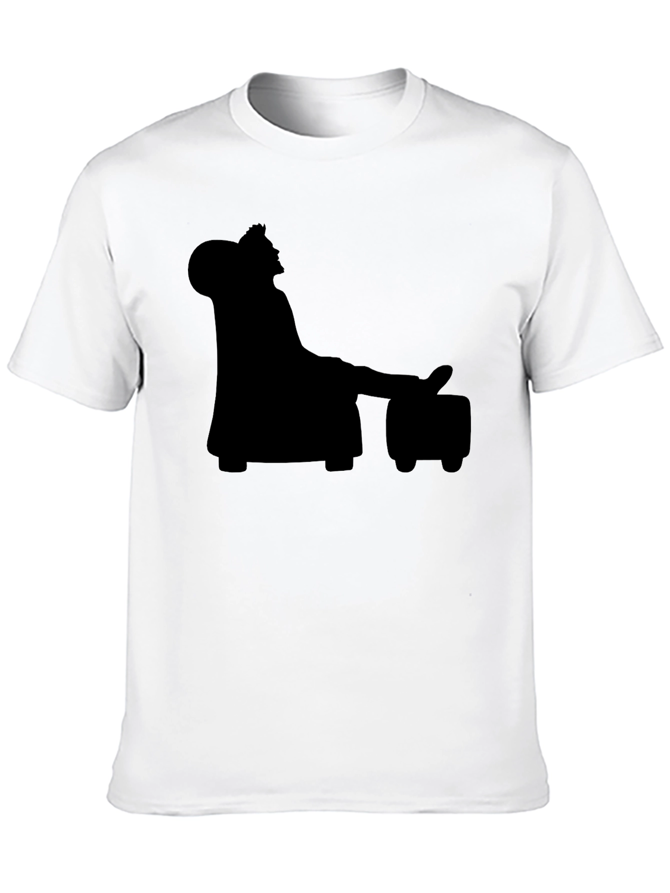 Silhouette King Relaxing on a Throne T-Shirt