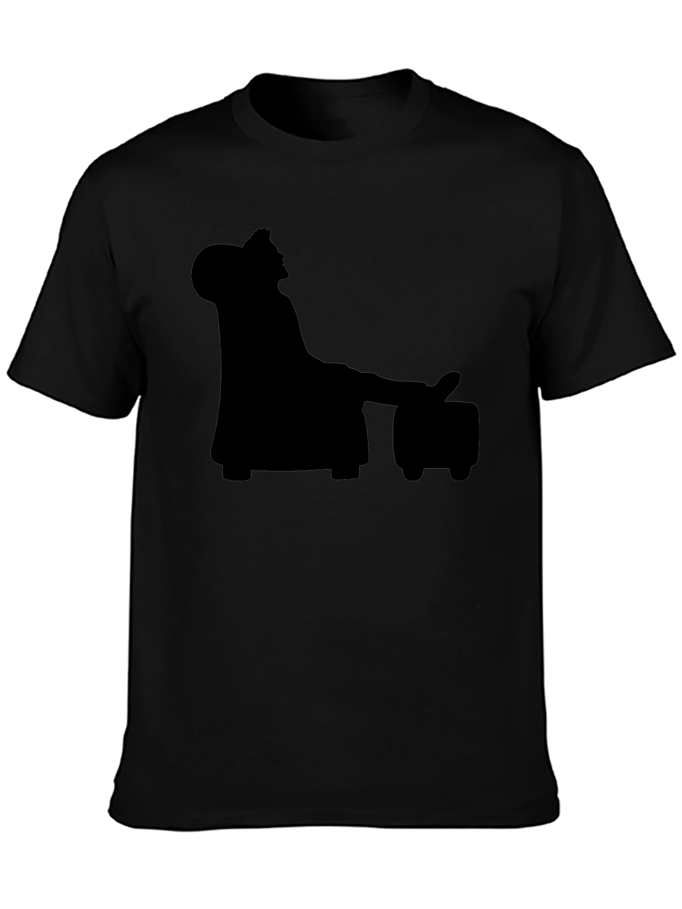 Silhouette King Relaxing on a Throne T-Shirt