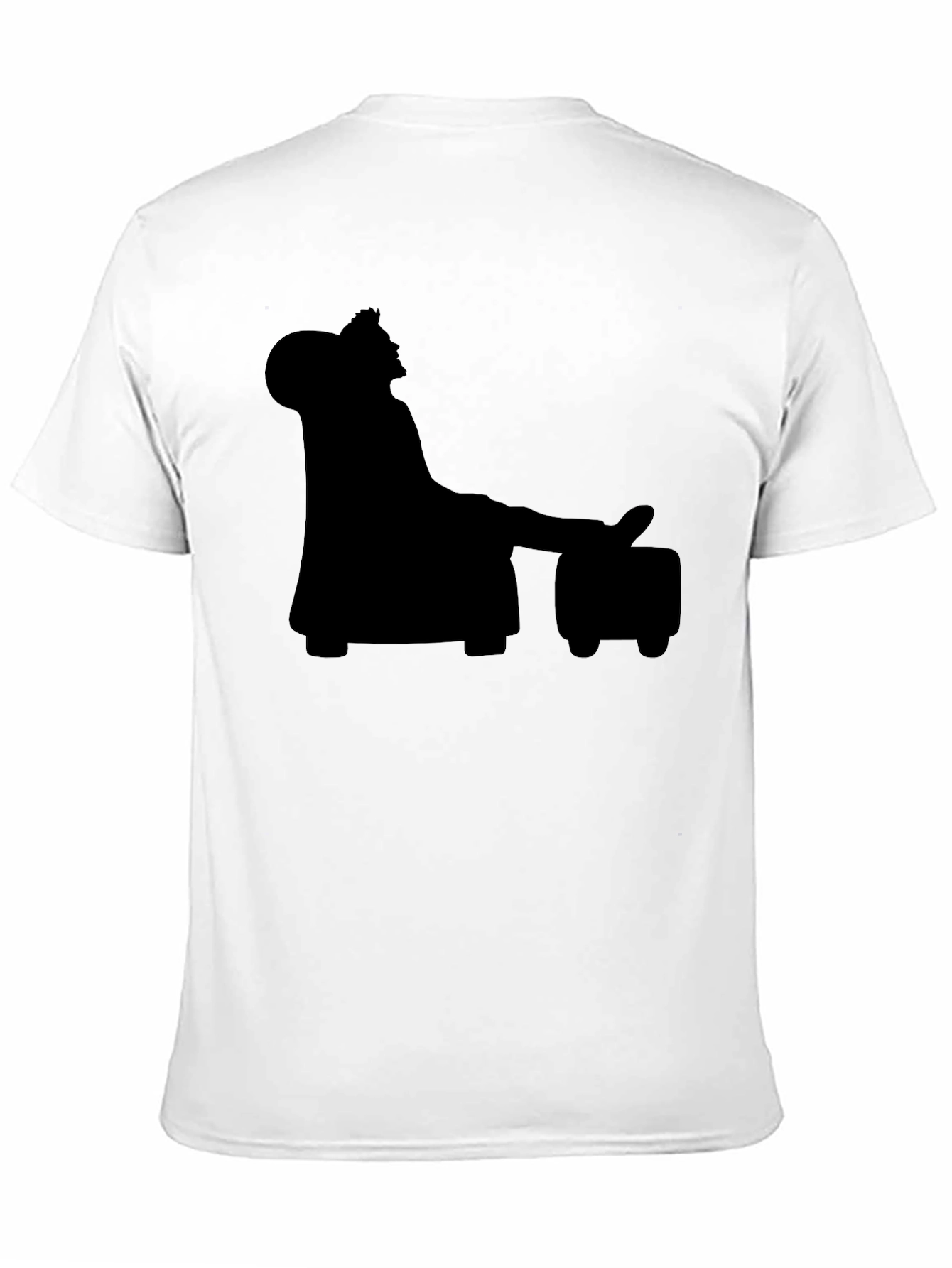 Silhouette King Relaxing on a Throne T-Shirt