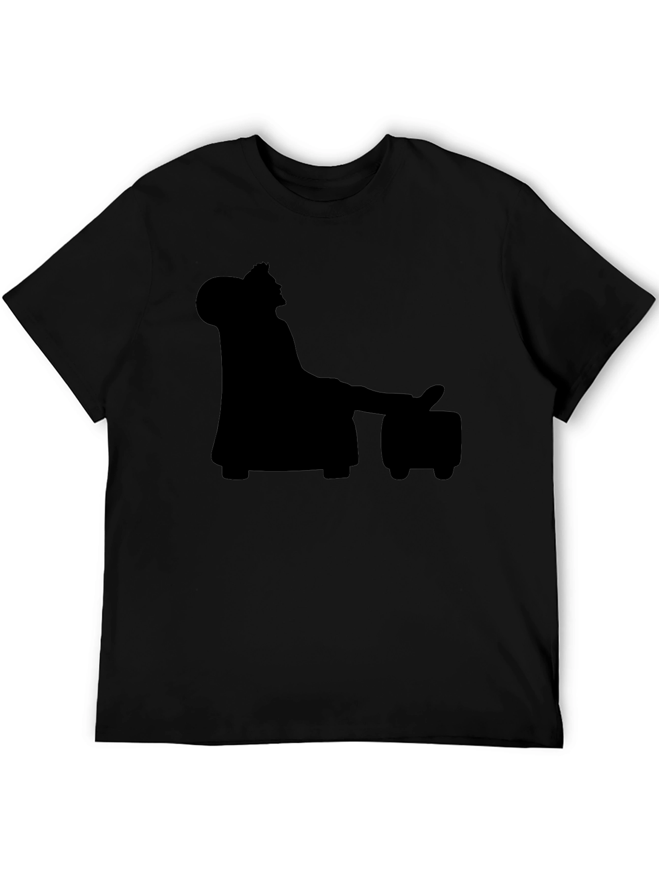 Silhouette King Relaxing on a Throne T-Shirt