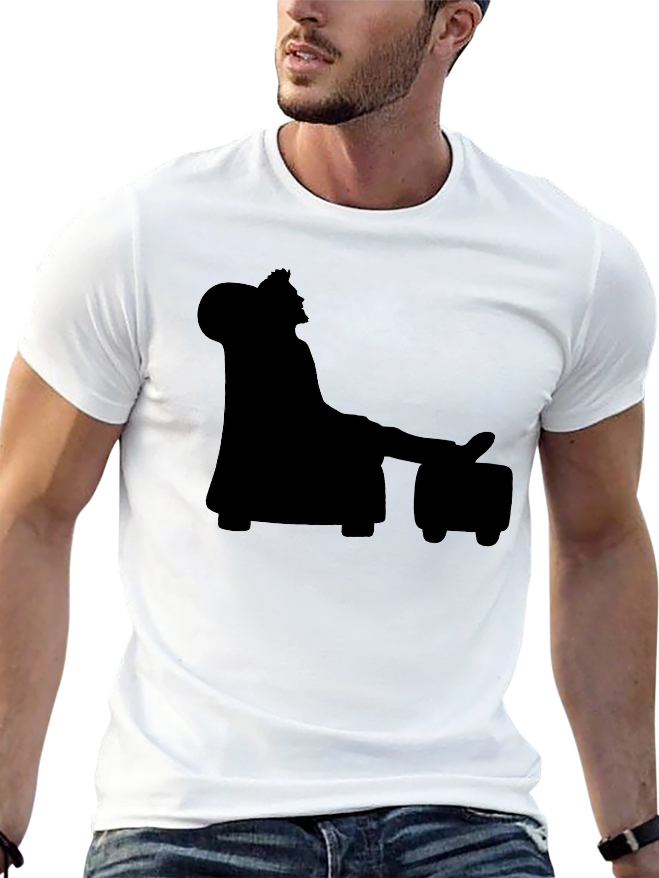 Silhouette King Relaxing on a Throne T-Shirt