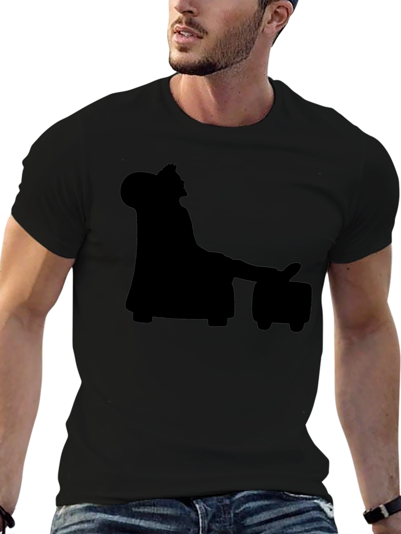 Silhouette King Relaxing on a Throne T-Shirt