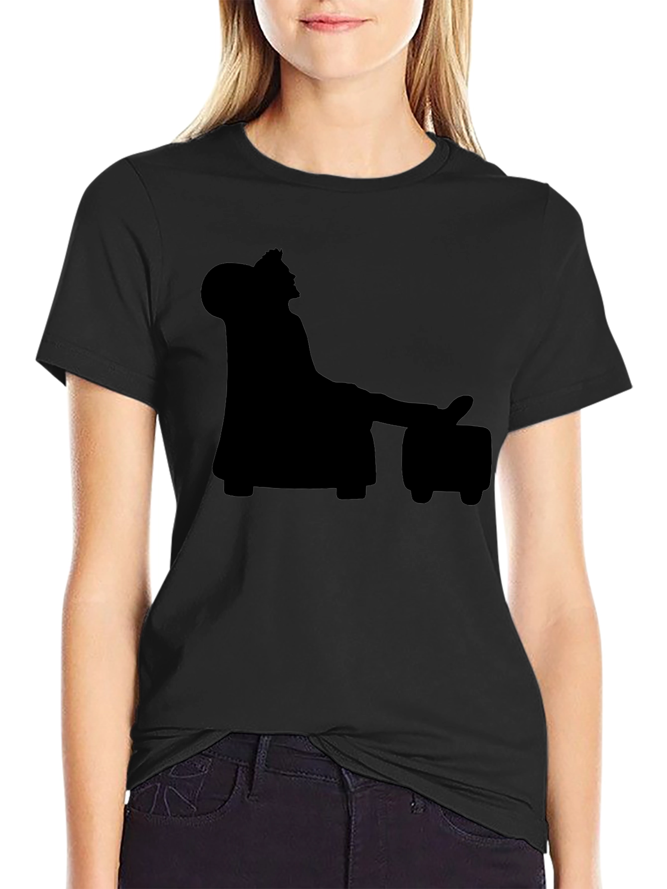 Silhouette King Relaxing on a Throne T-Shirt