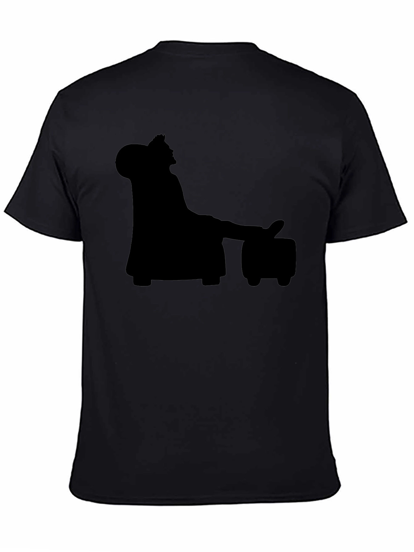 Silhouette King Relaxing on a Throne T-Shirt