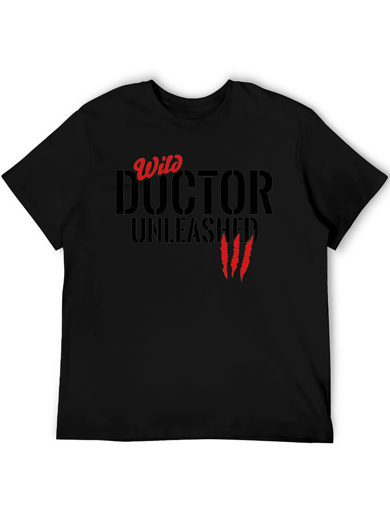 Wild Doctor Unleashed Graphic Tee - Black
