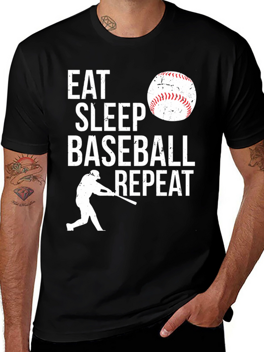 Eat Sleep Baseball Repeat T-Shirt