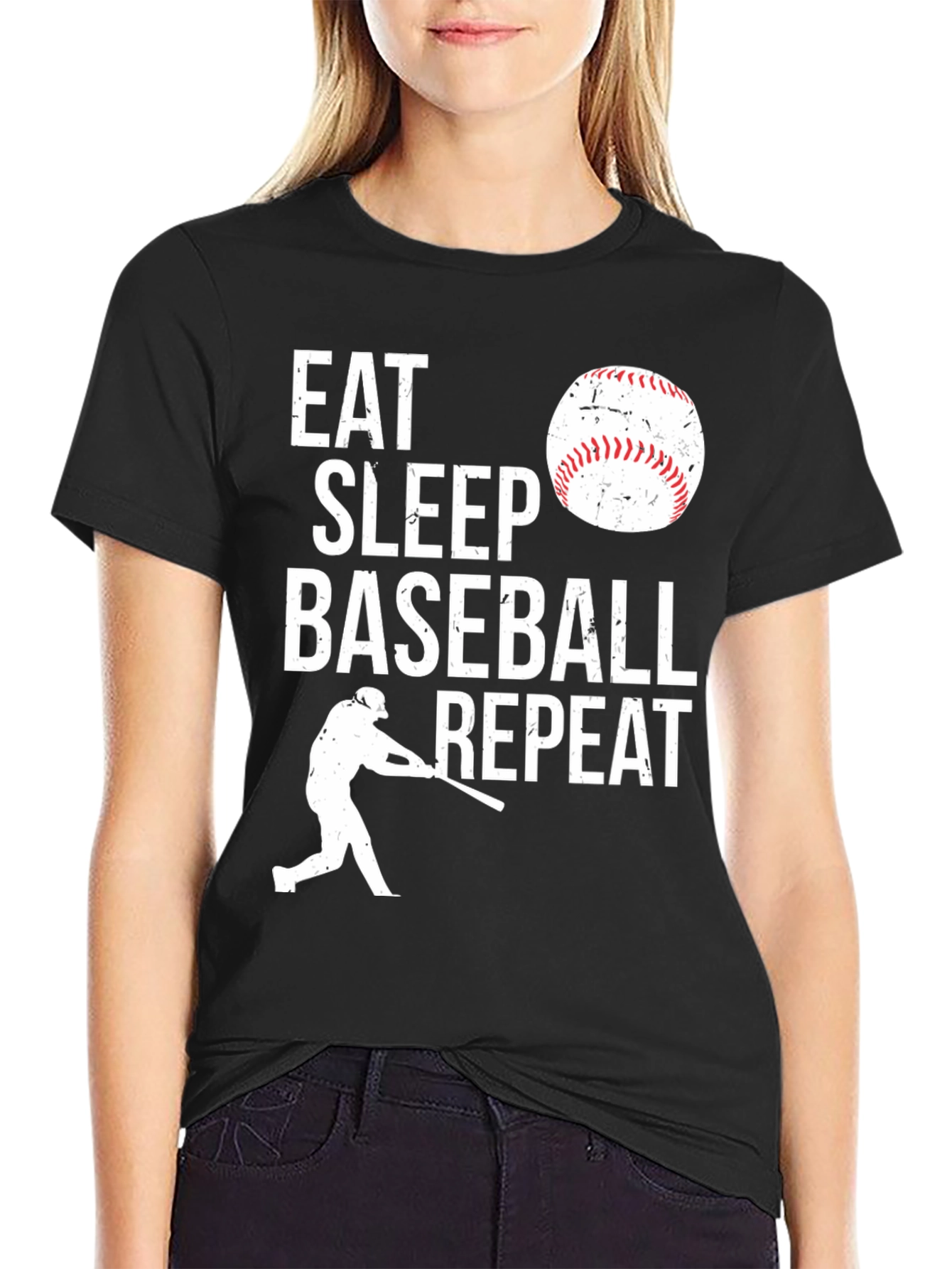 Eat Sleep Baseball Repeat T-Shirt