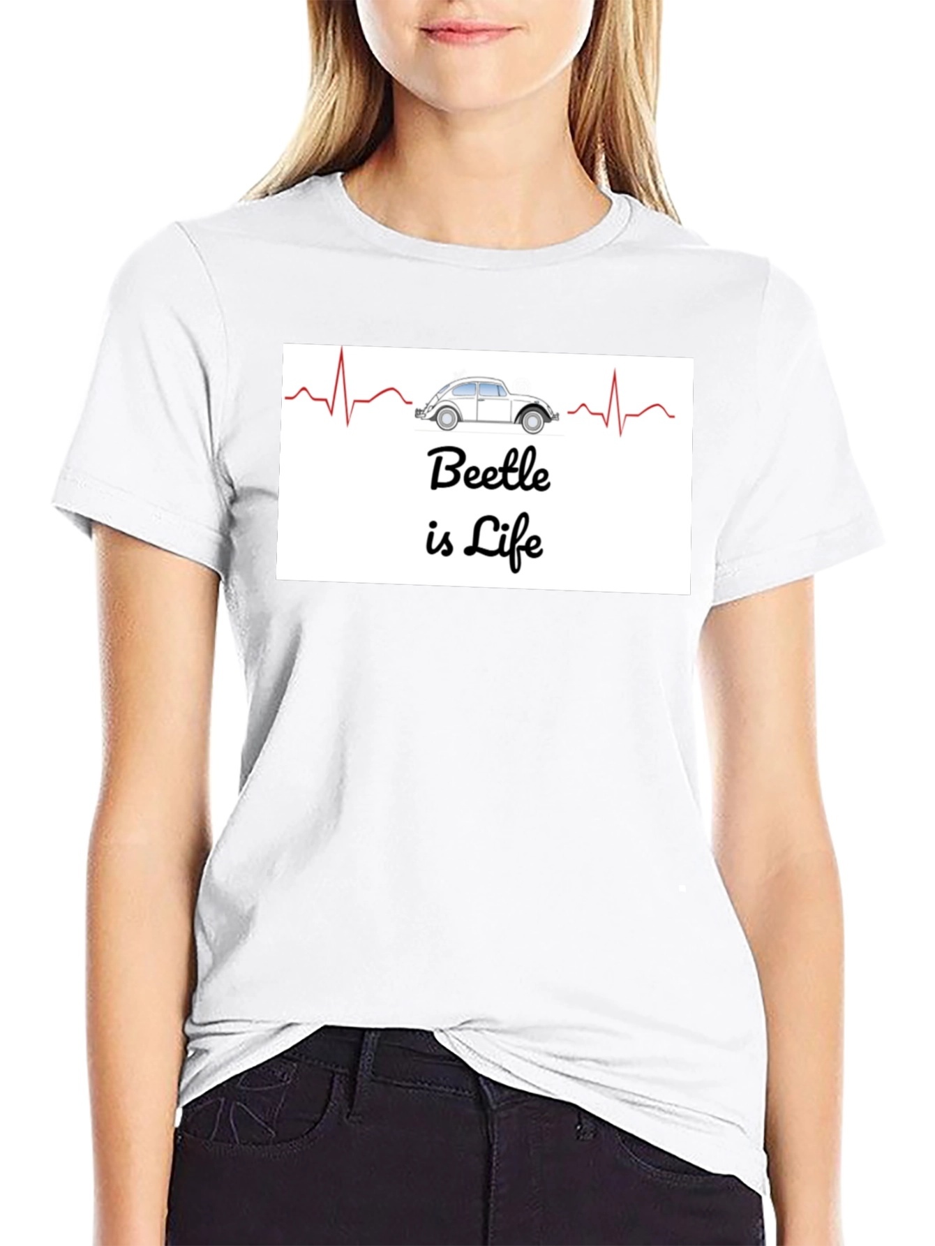 Beetle is Life T-Shirt - Classic Car Heartbeat