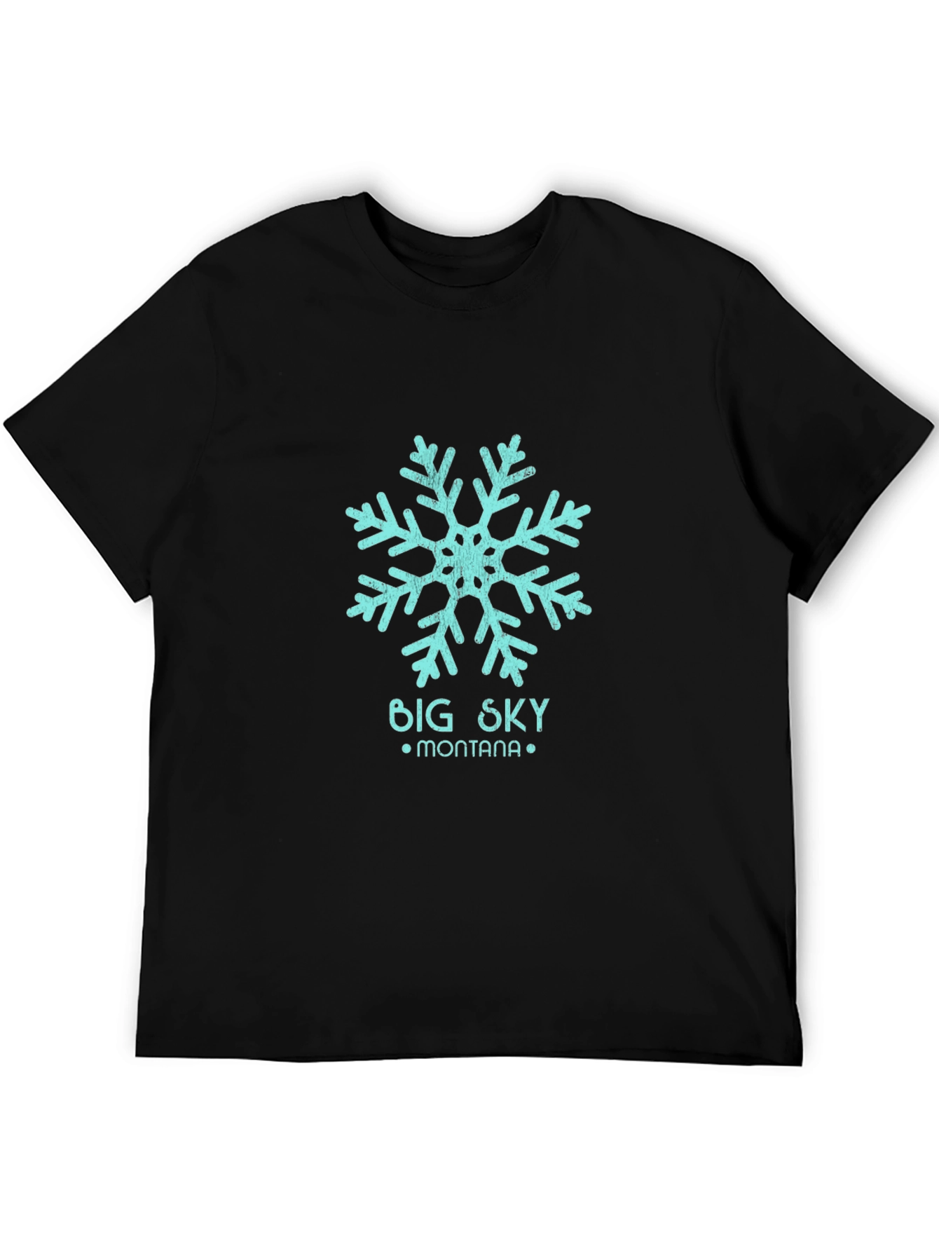 Big Sky Montana Snowflake T-Shirt