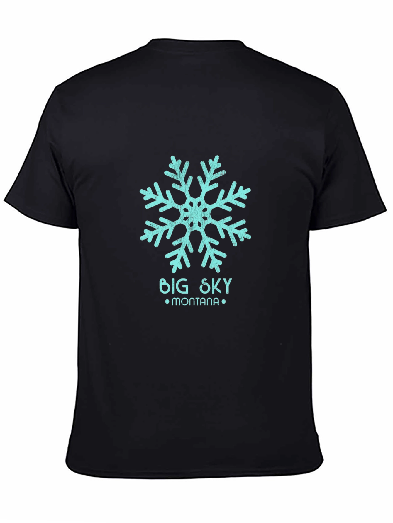 Big Sky Montana Snowflake T-Shirt