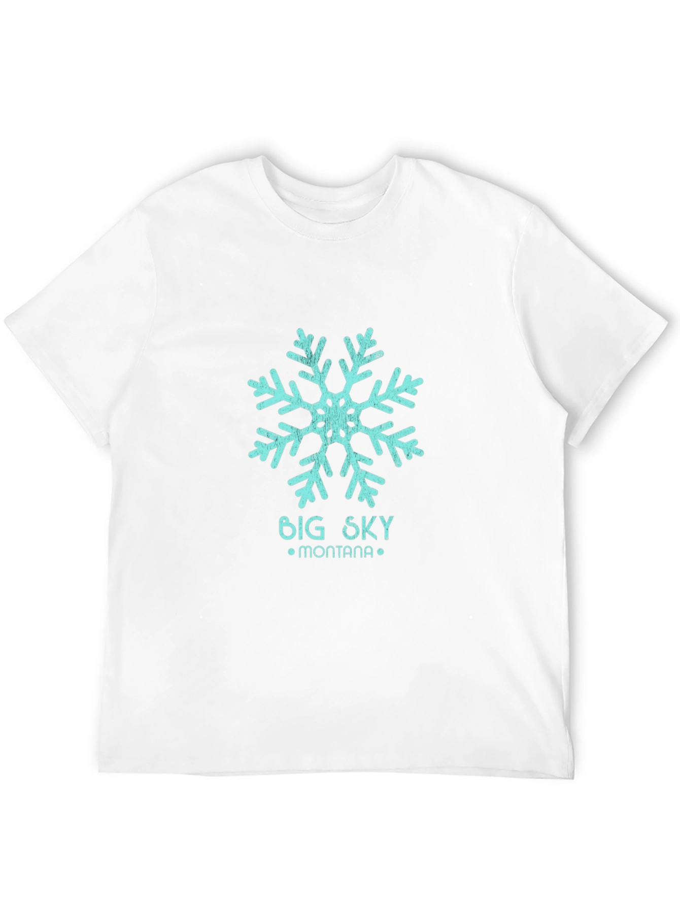 Big Sky Montana Snowflake T-Shirt