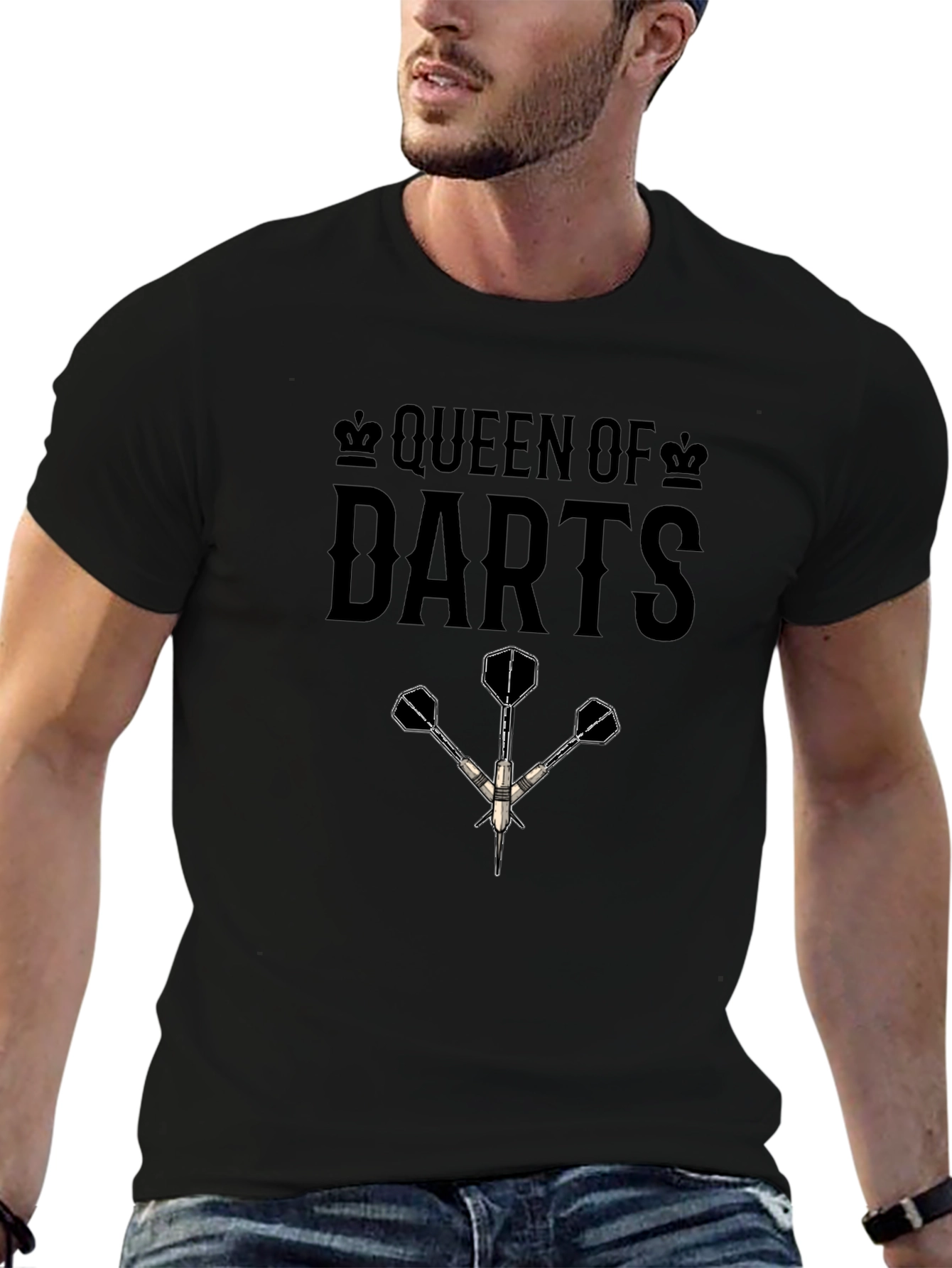 Queen of Darts T-Shirt - Unique Dart Player Apparel