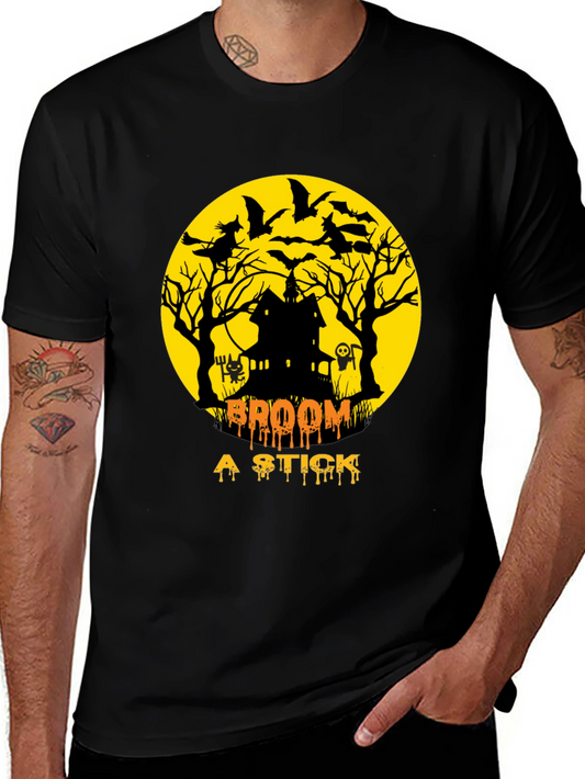 Halloween T-Shirt: Broom a Stick Design