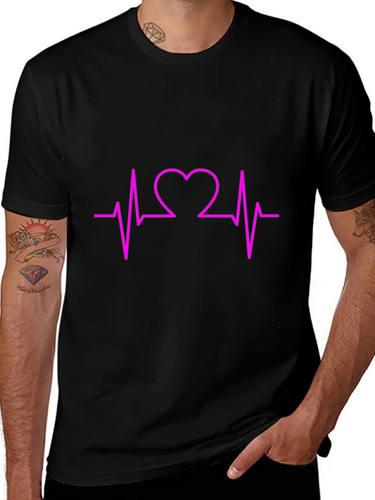 Heartbeat Graphic Tee - Stylish Unisex T-Shirt
