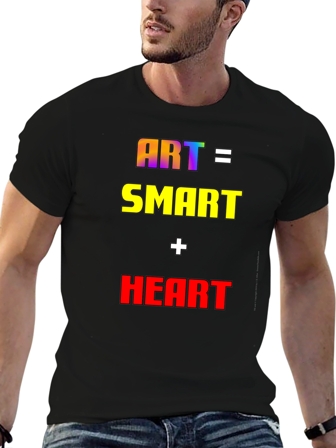 Art Equals Smart Plus Heart T-Shirt