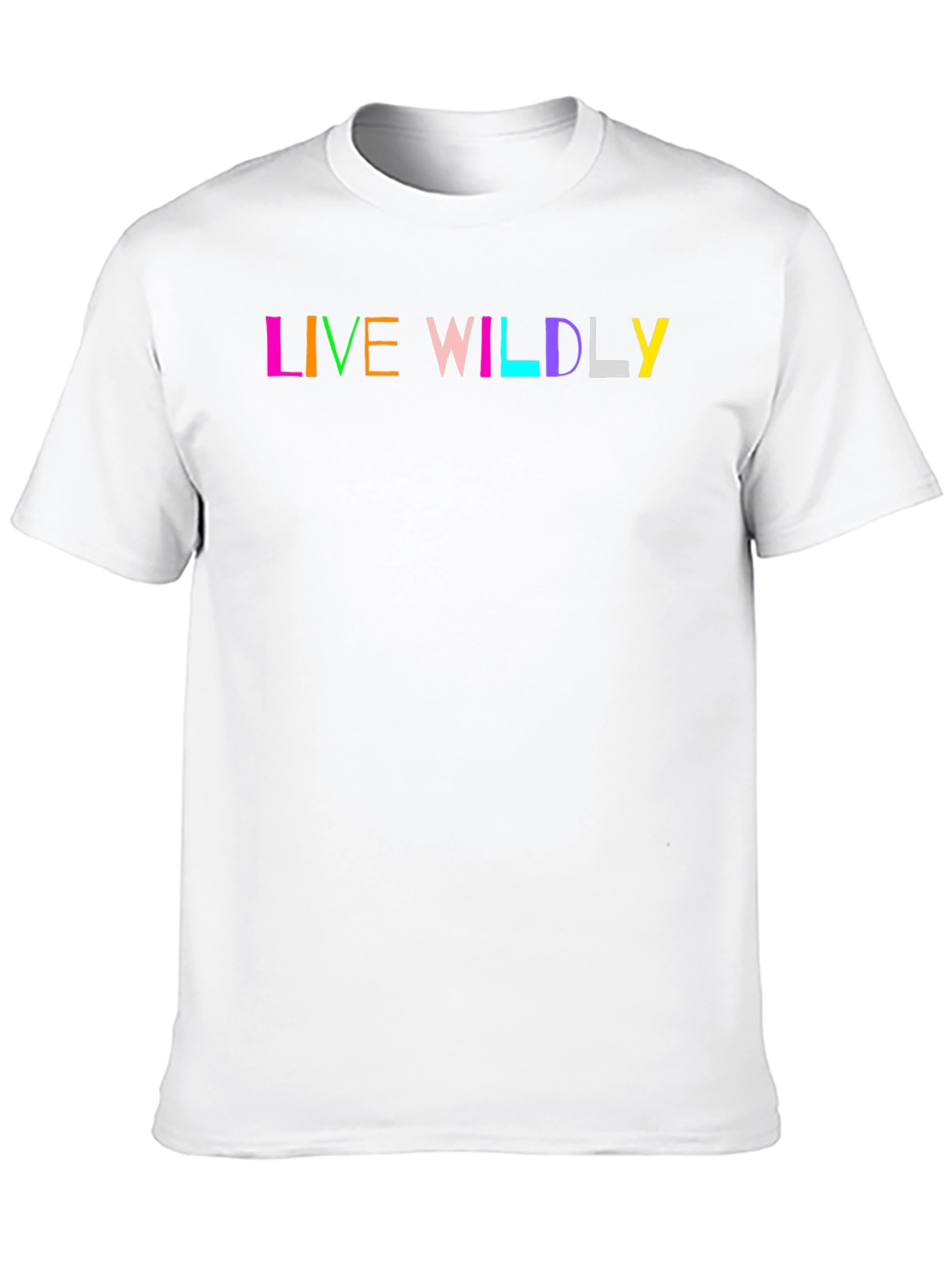Live Wildly Graphic Black T-Shirt
