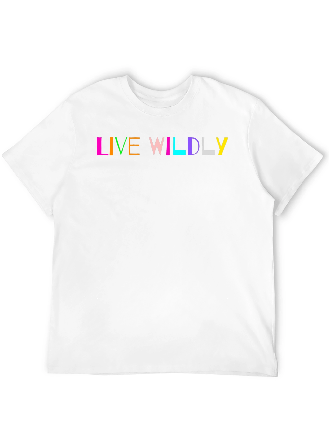 Live Wildly Graphic Black T-Shirt