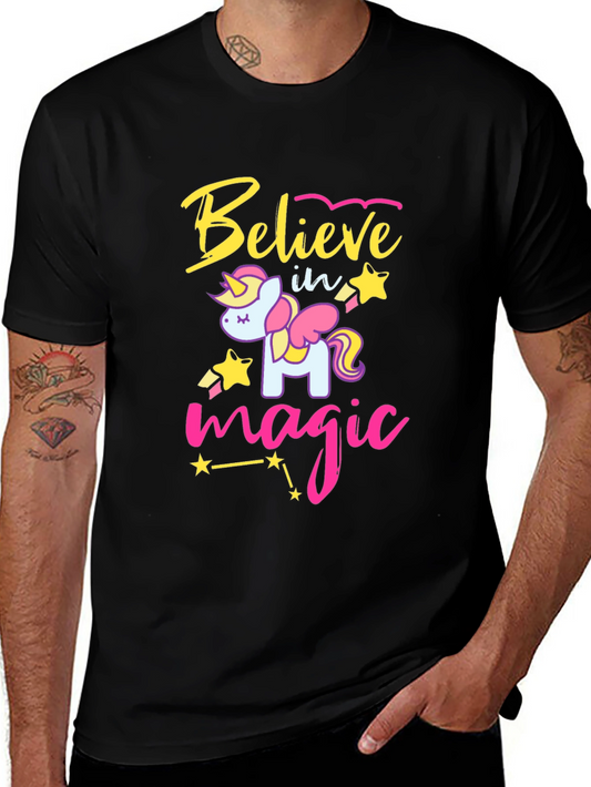 Believe in Magic Unicorn Graphic Tee